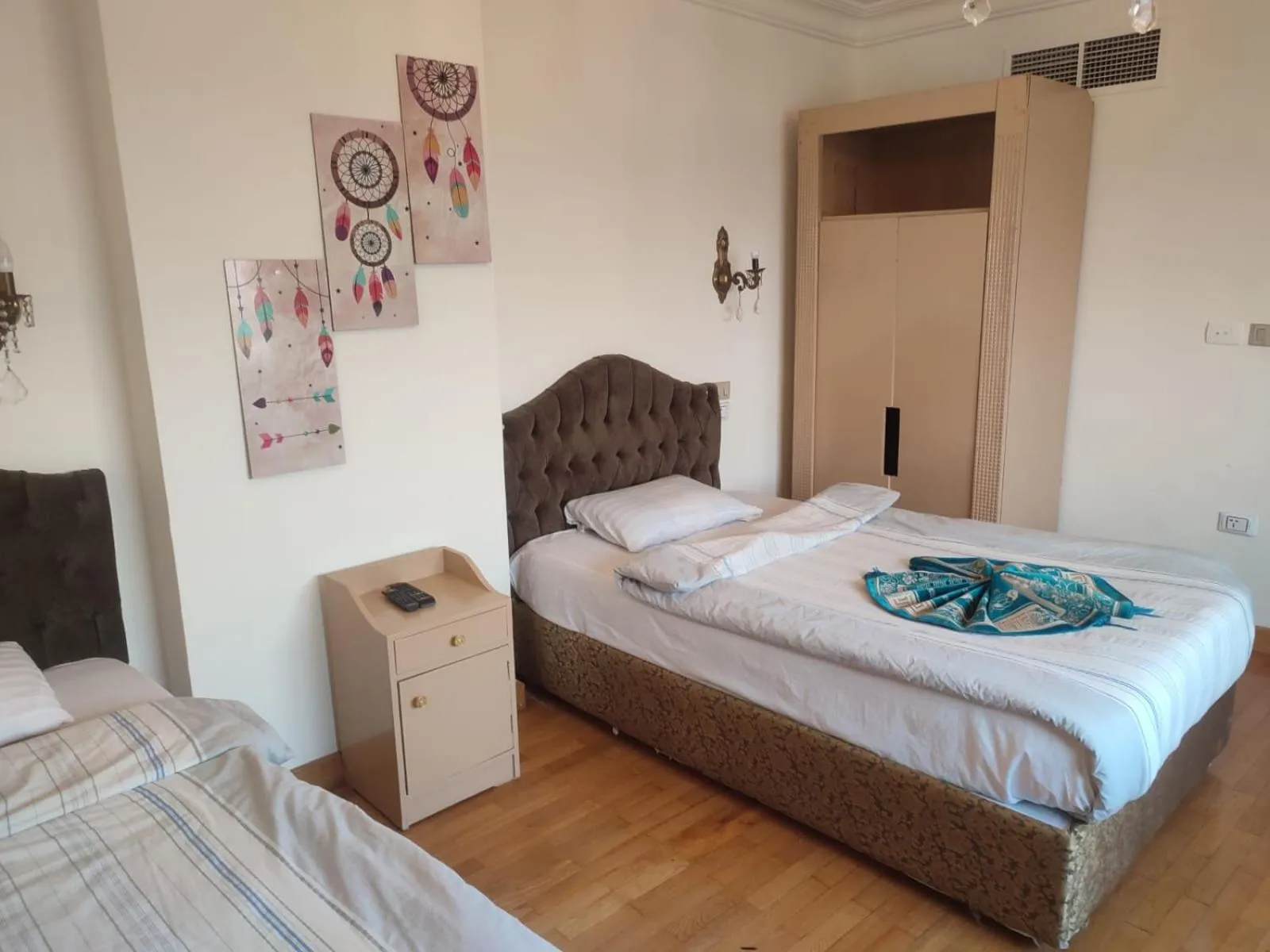 Bed in Nile sky hotel and suites