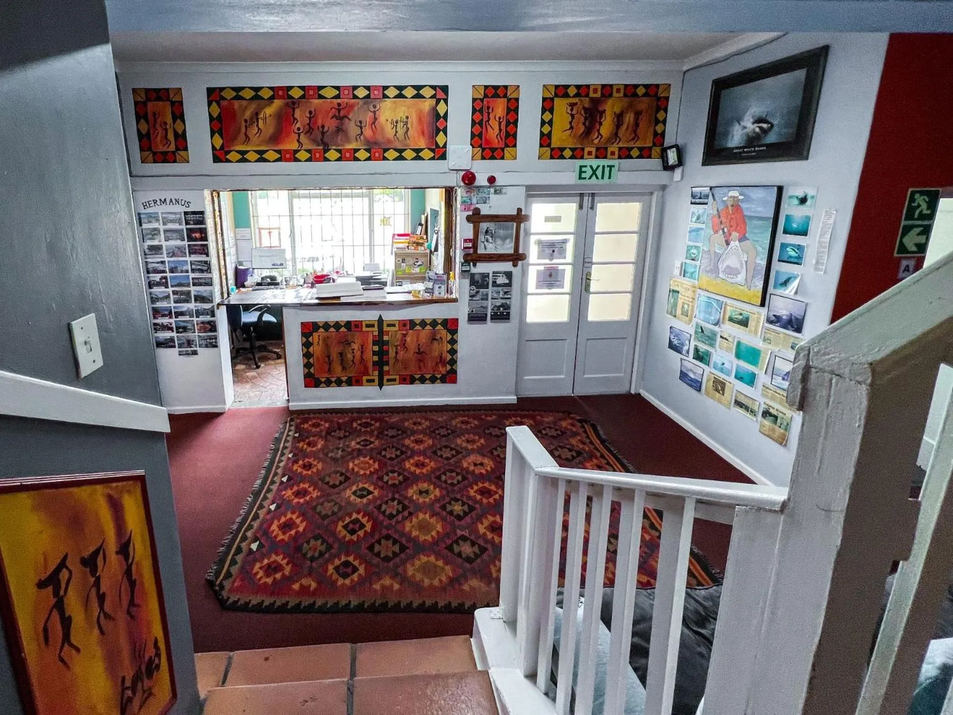 Lobby or reception, Bed in Hermanus Backpackers & Budget Accommodation