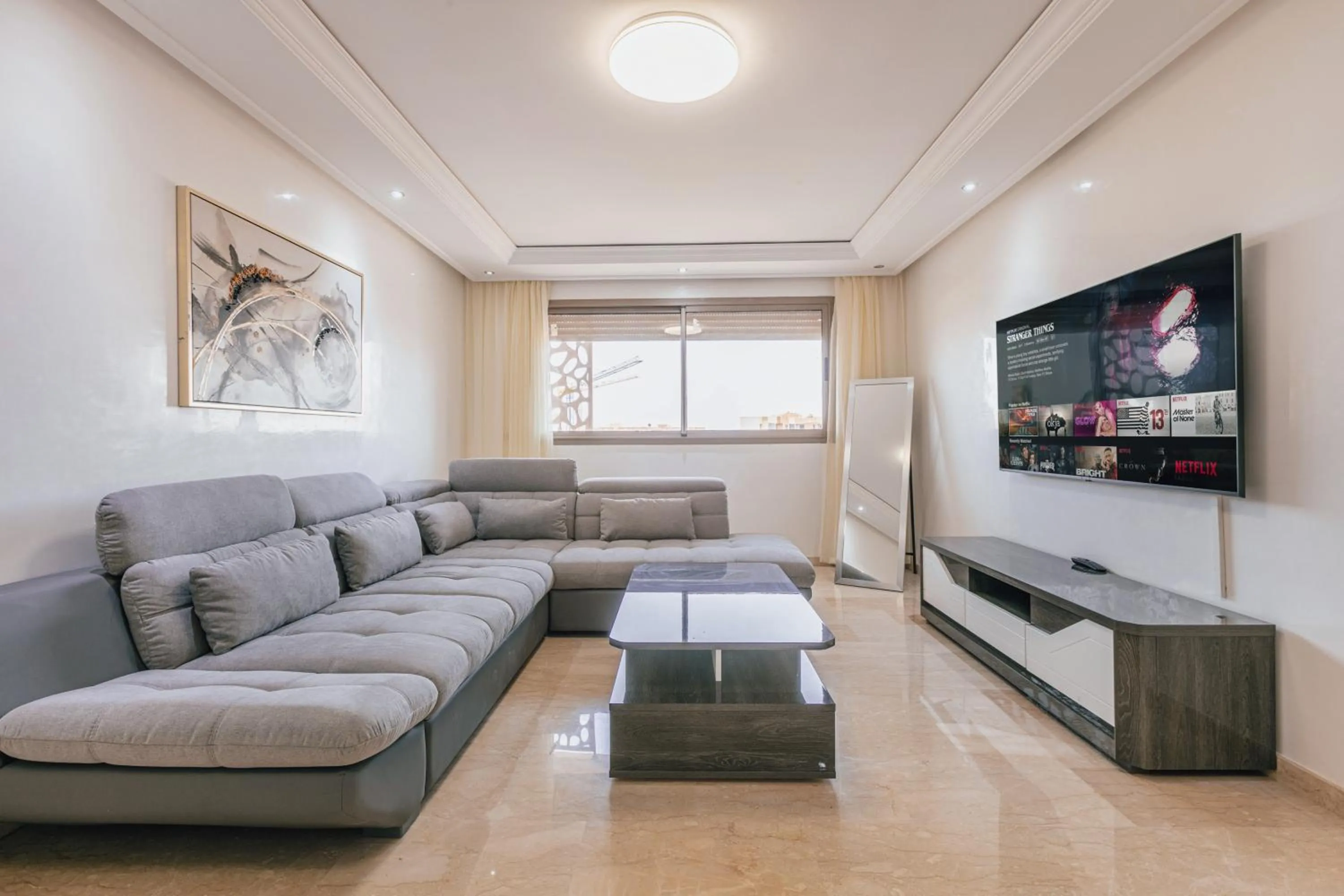 Communal lounge/ TV room in Migdal Gueliz Apart Hôtel