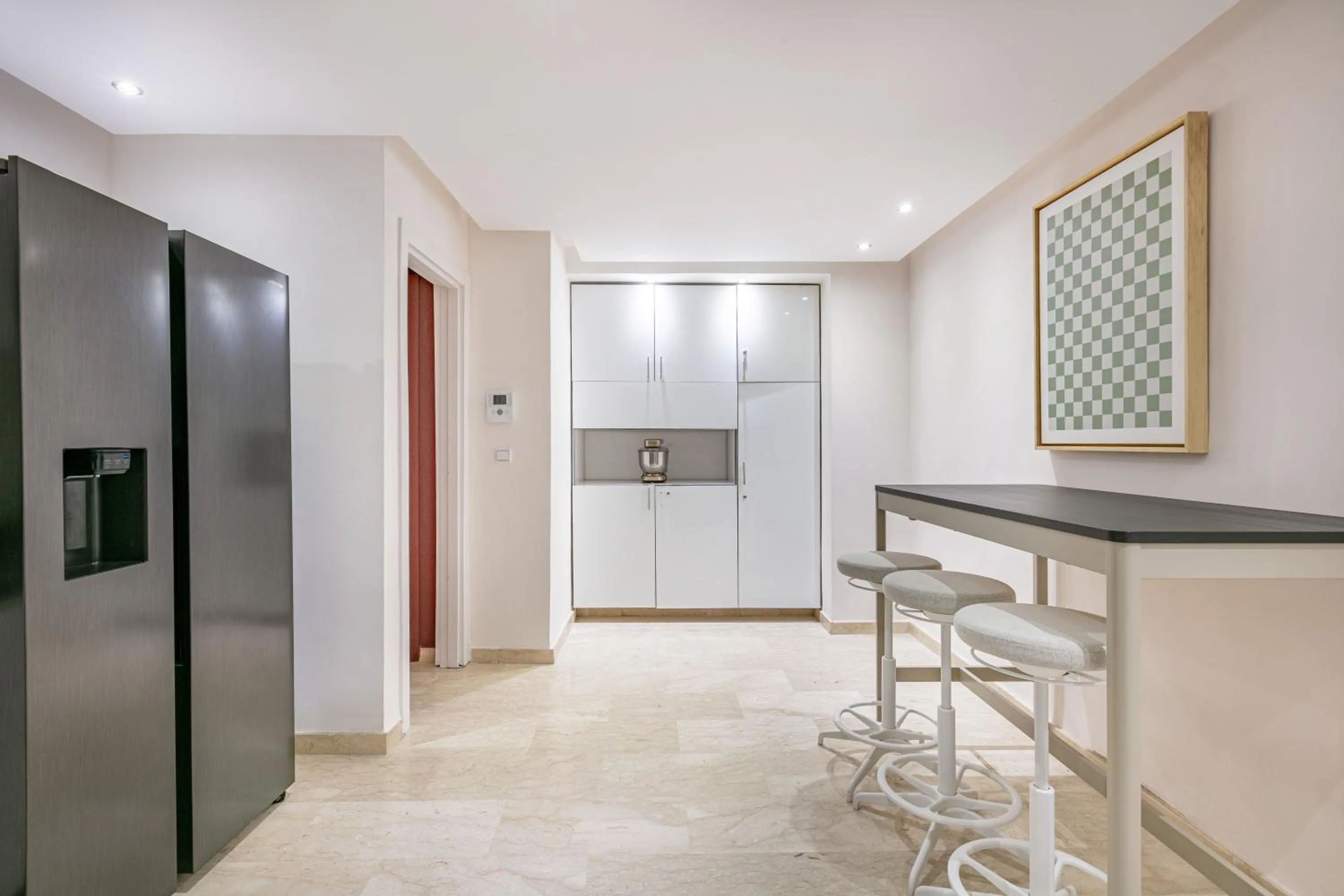 Kitchen or kitchenette in Migdal Gueliz Apart Hôtel