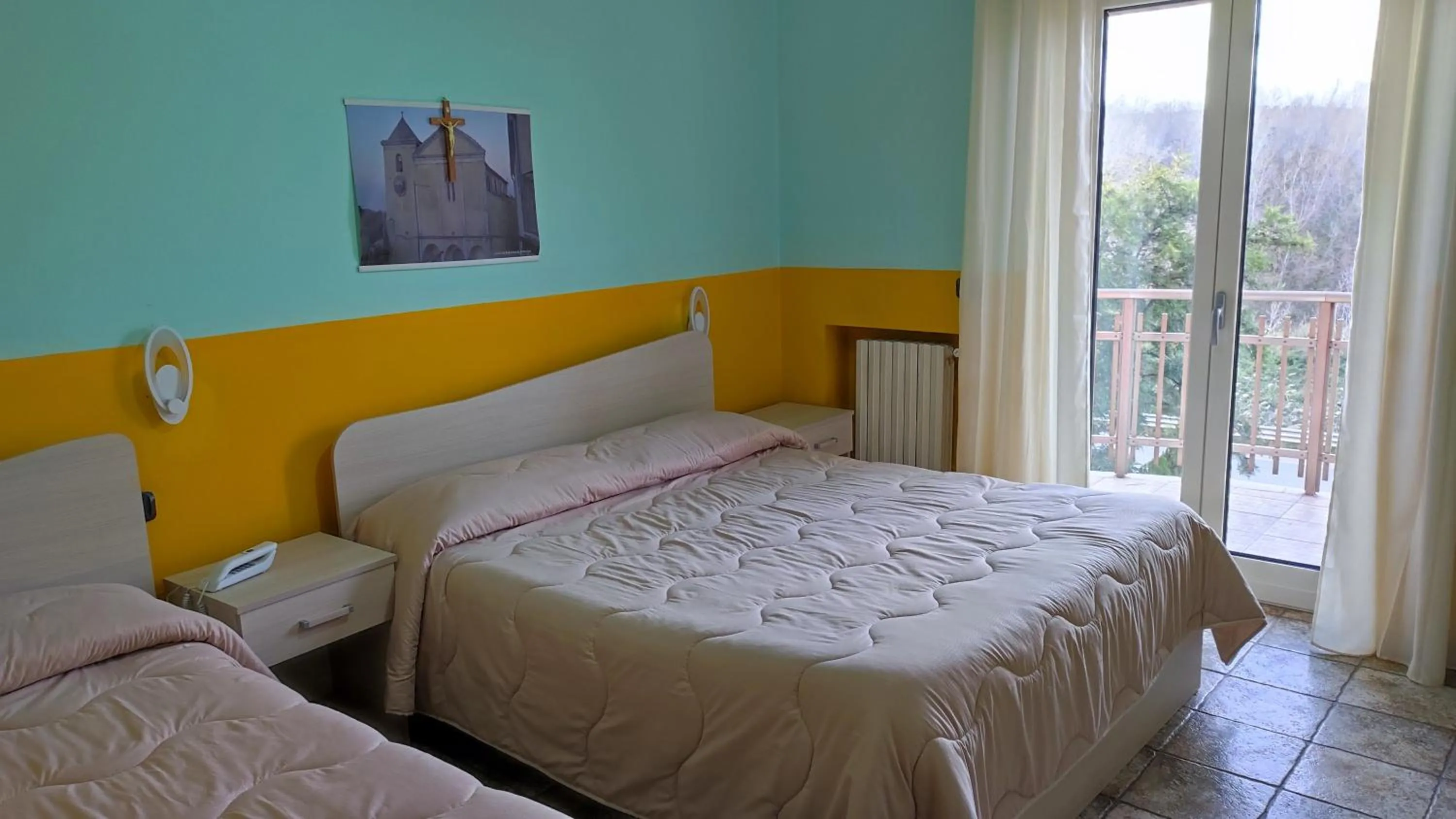 Bedroom, Bed in Hotel San Francesco Terme