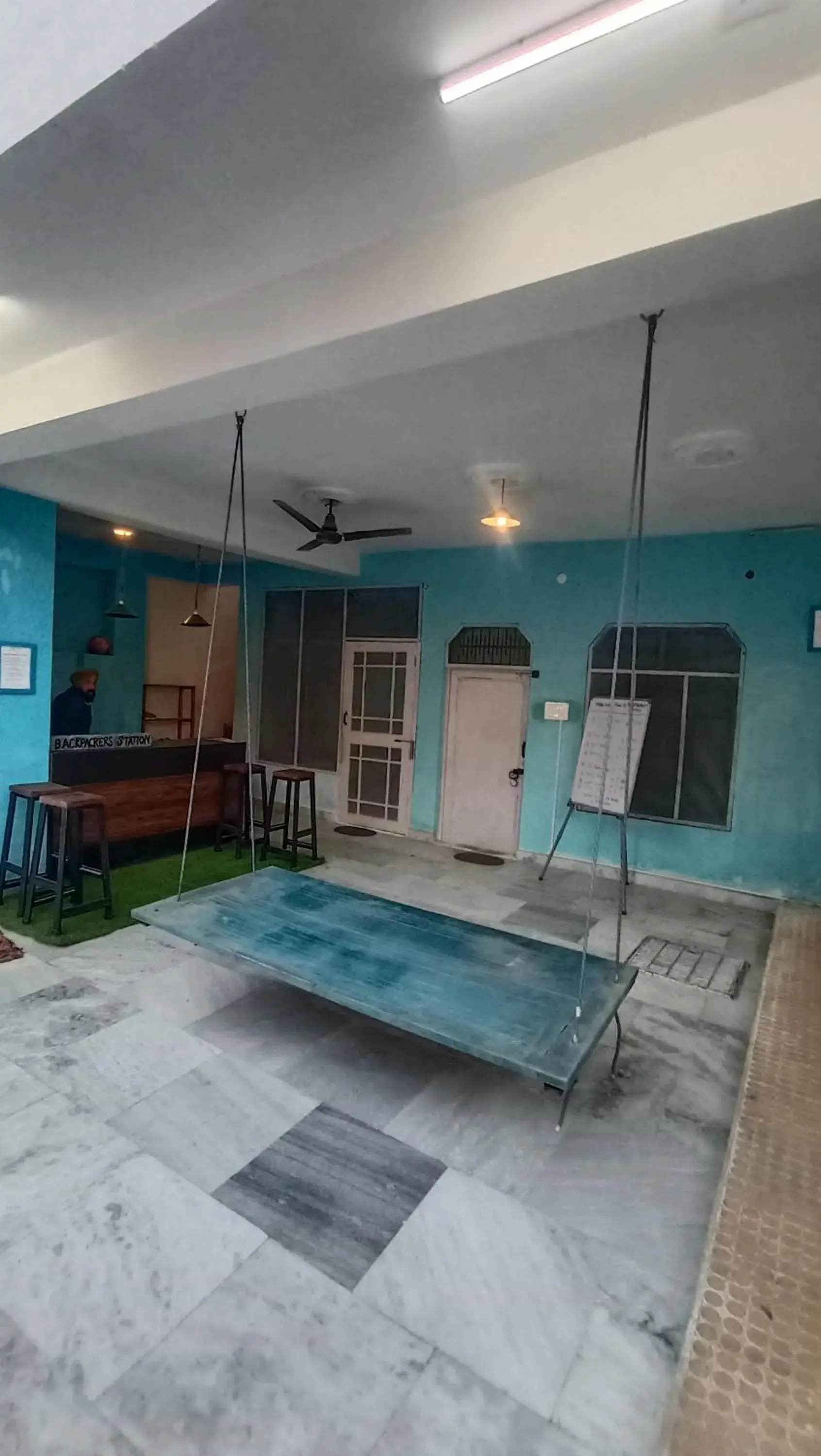 Lobby or reception in Backpackers Station Lobby or reception in Backpackers Station