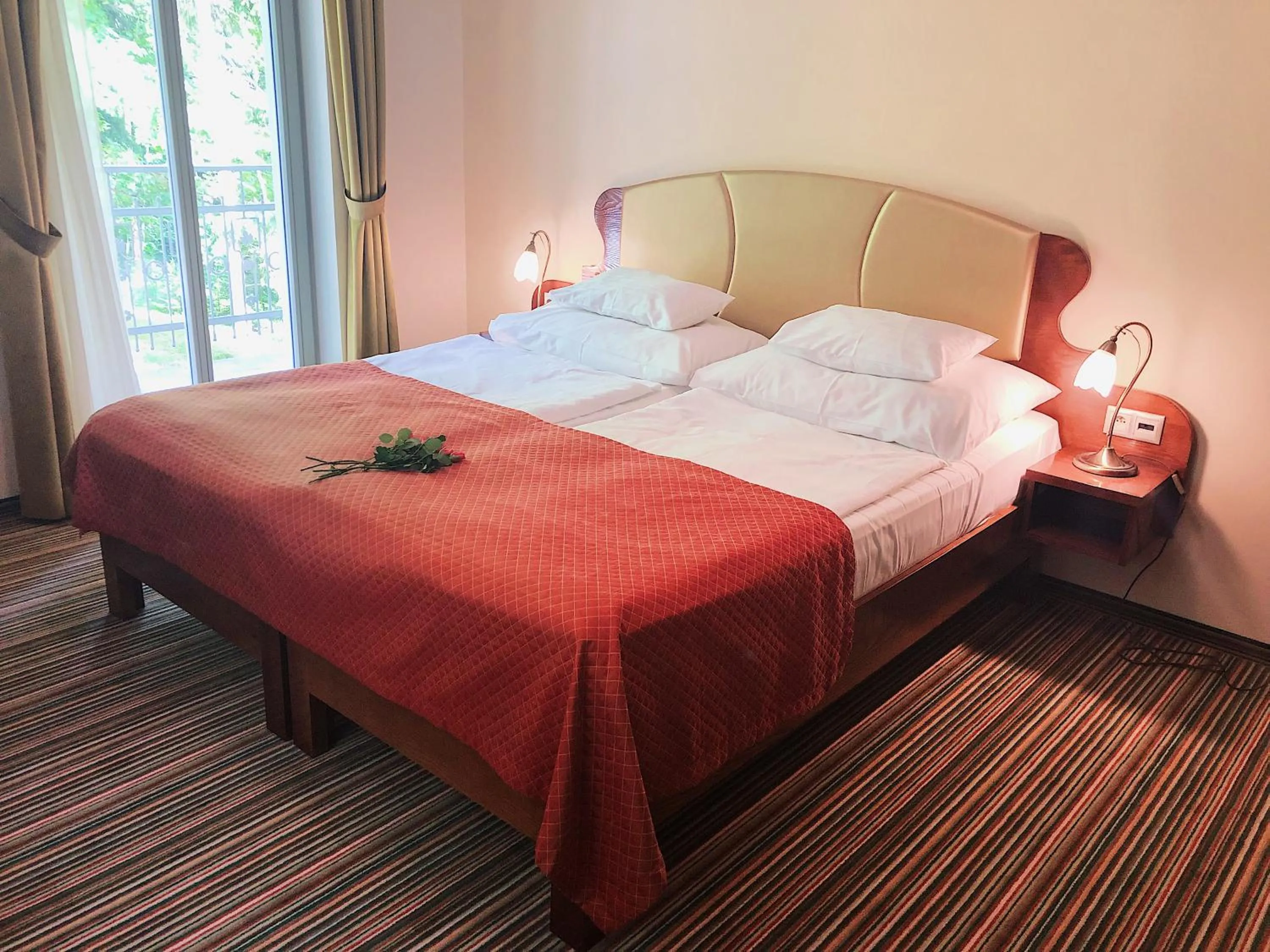 Bed in Parkhotel Forest