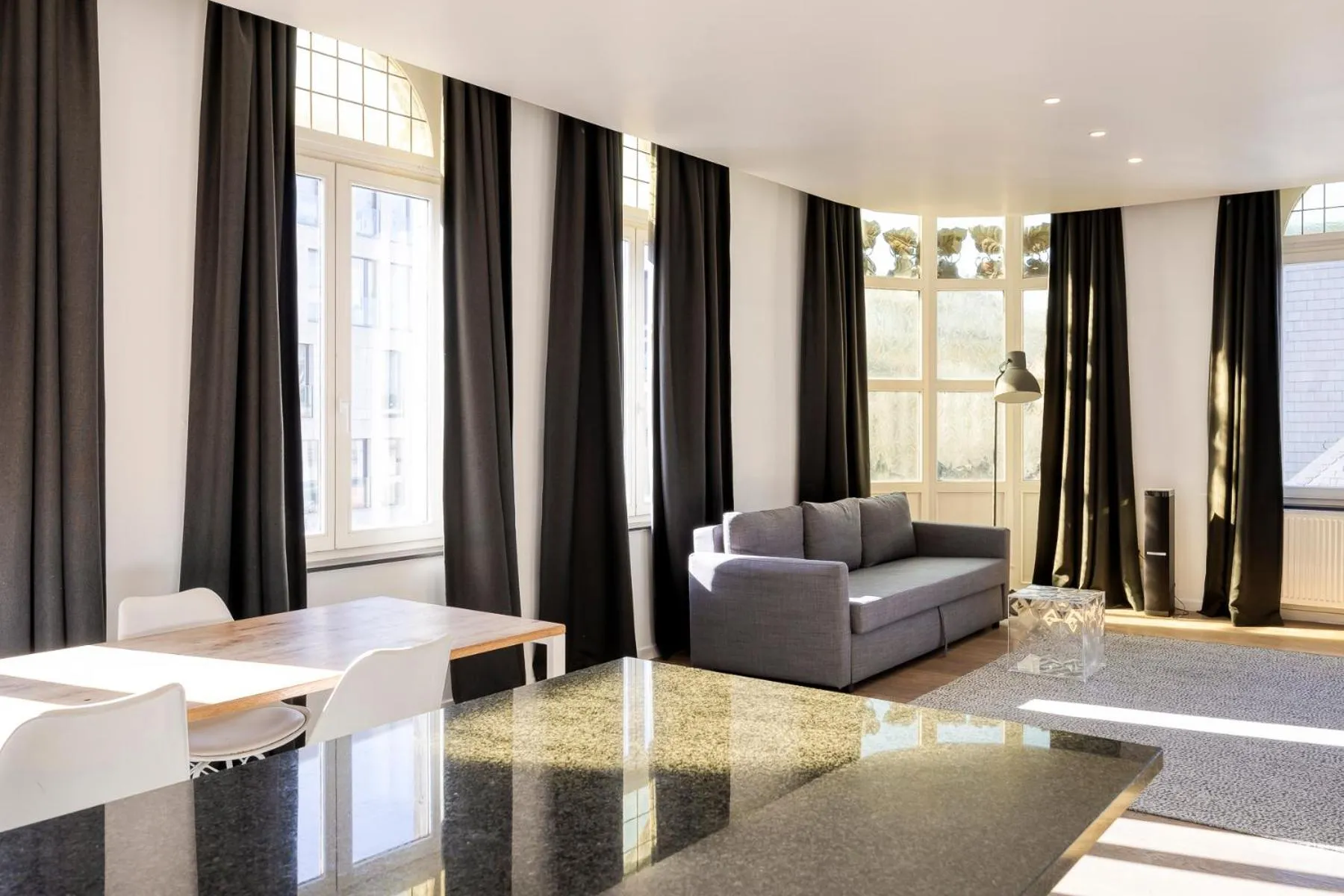 Living room in Smartflats - Meir Antwerp