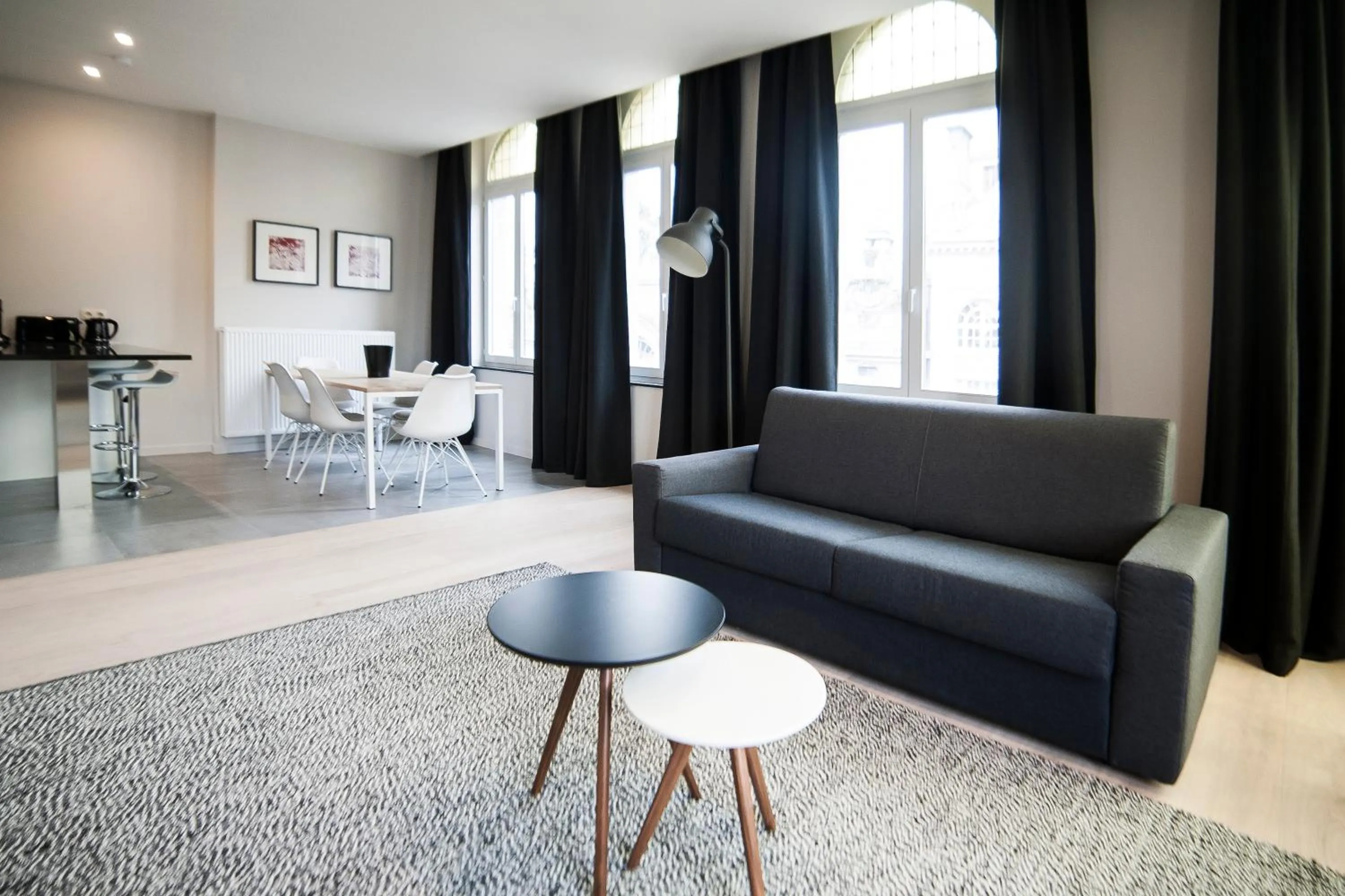 Living room in Smartflats - Meir Antwerp