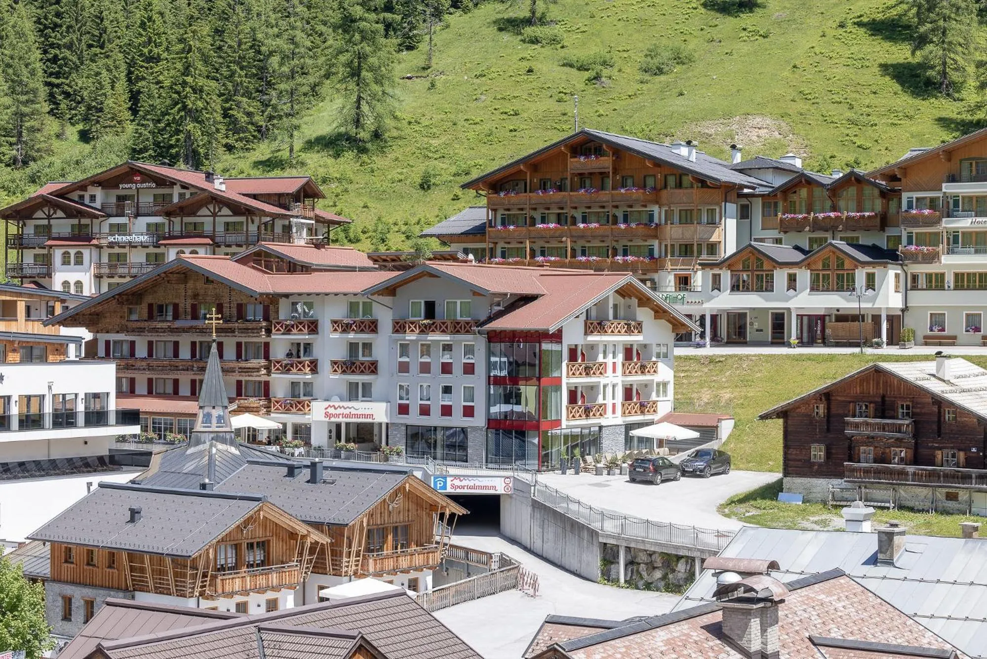 Property building in Hotel Sportalmmm, Hoch-Genuss