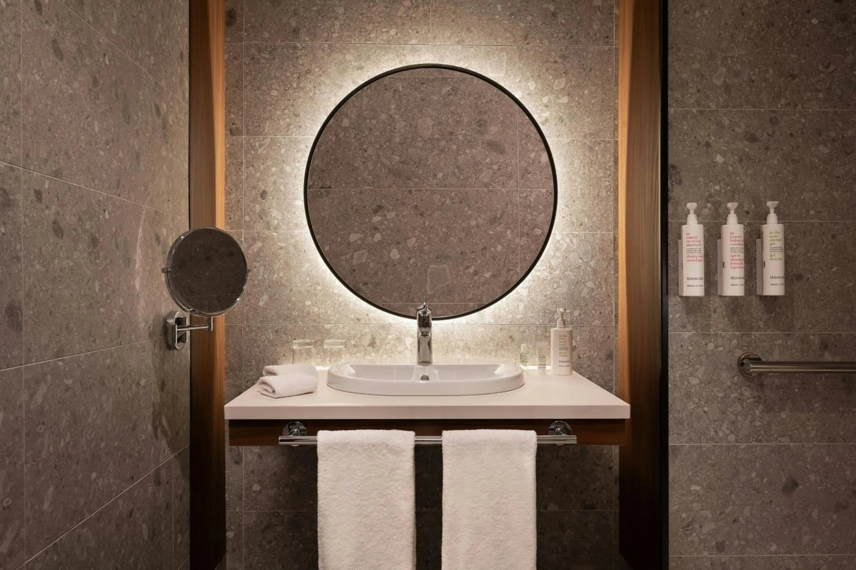 Bathroom in Milan Marriott Hotel