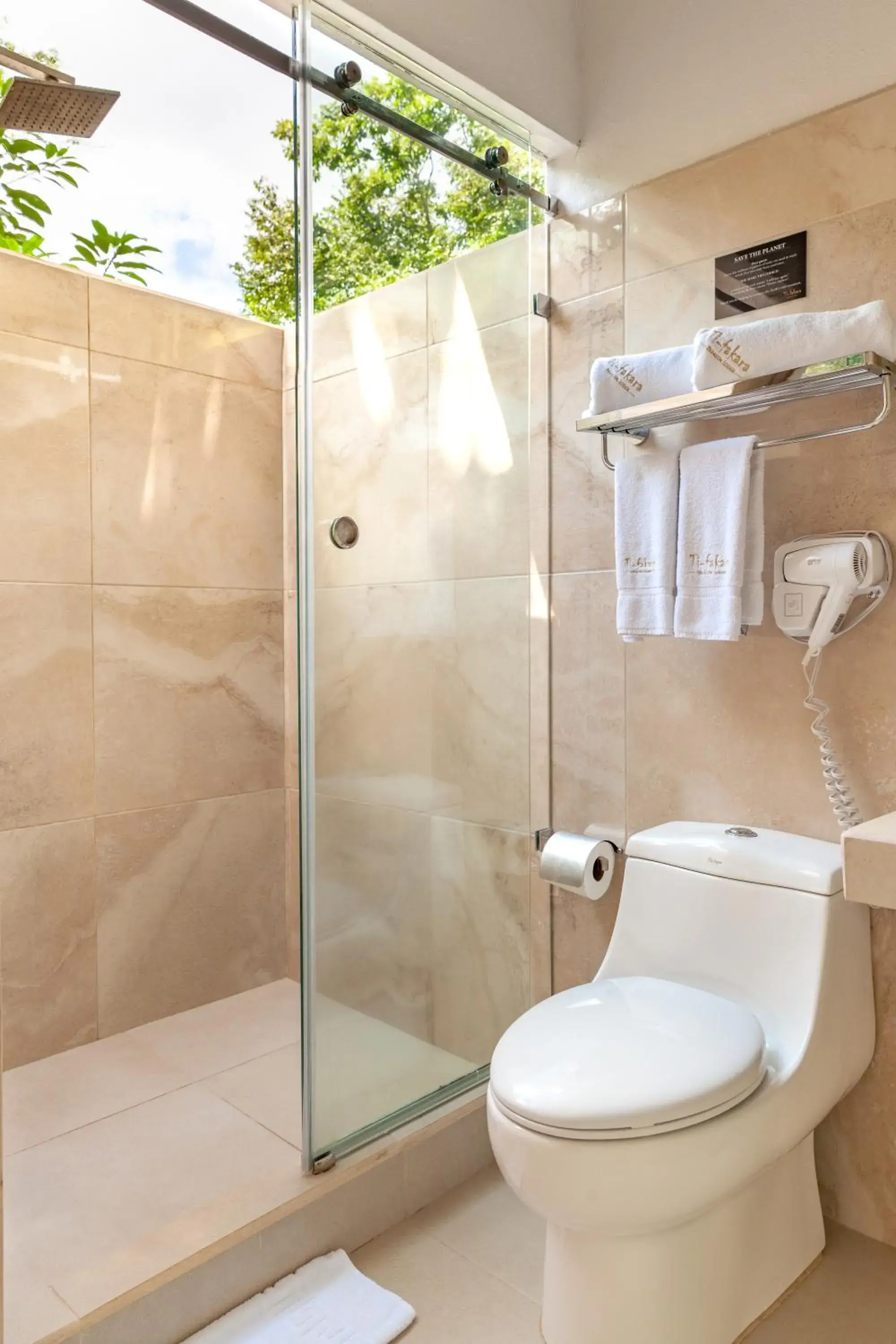 Bathroom in Tifakara Boutique Hotel & Birding Oasis Bathroom in Tifakara Boutique Hotel & Birding Oasis