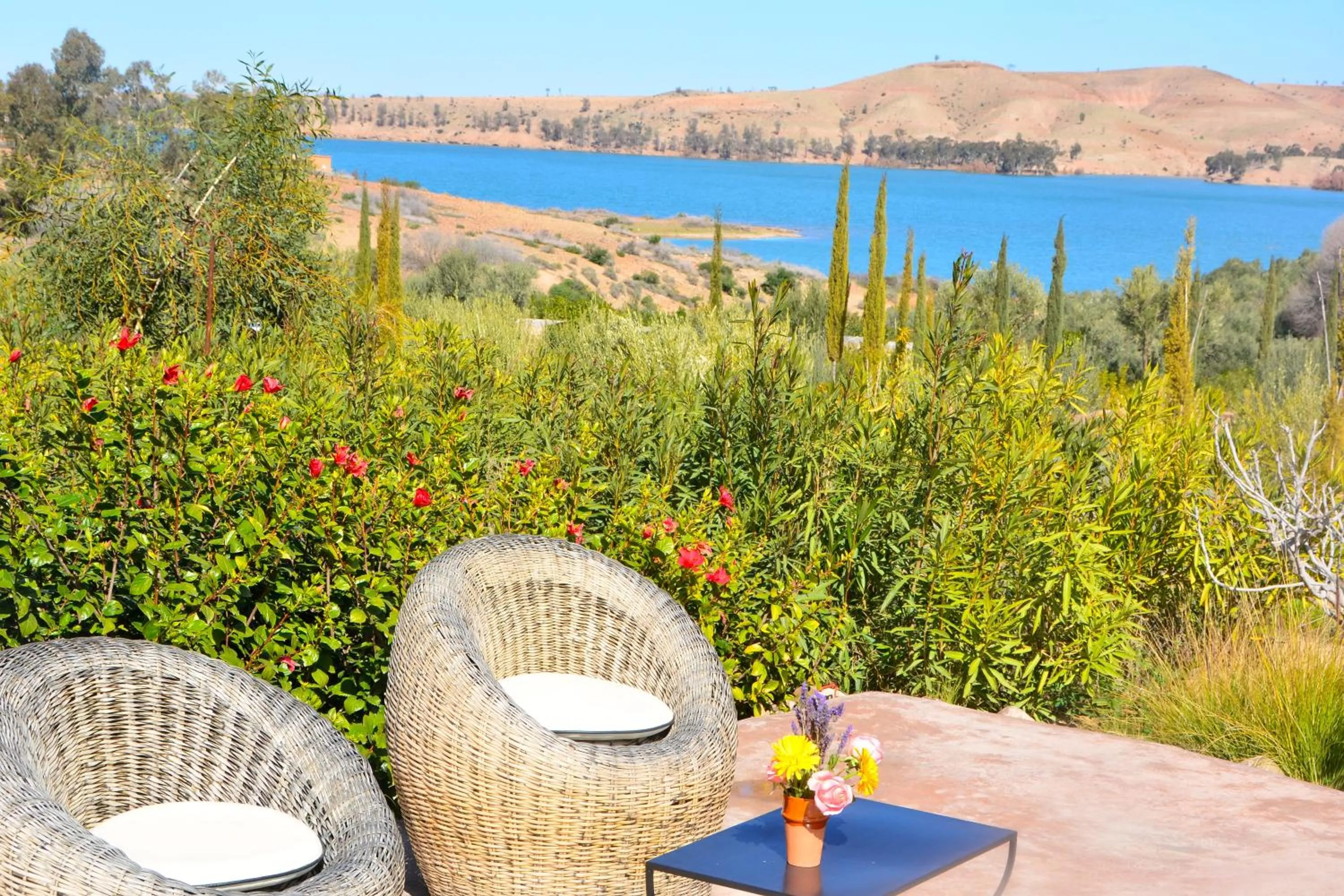 Lake view in Kasbah Beldi