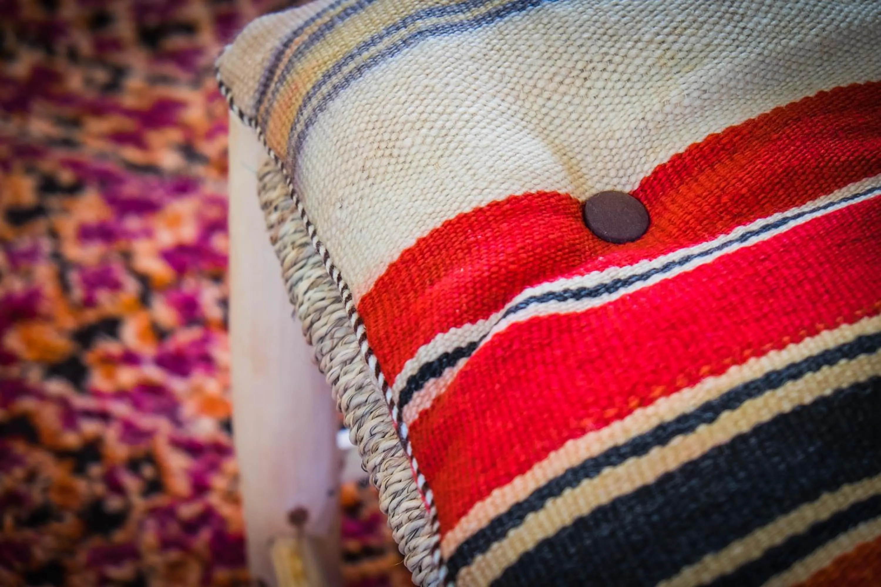 Decorative detail, Bed in Kasbah Beldi