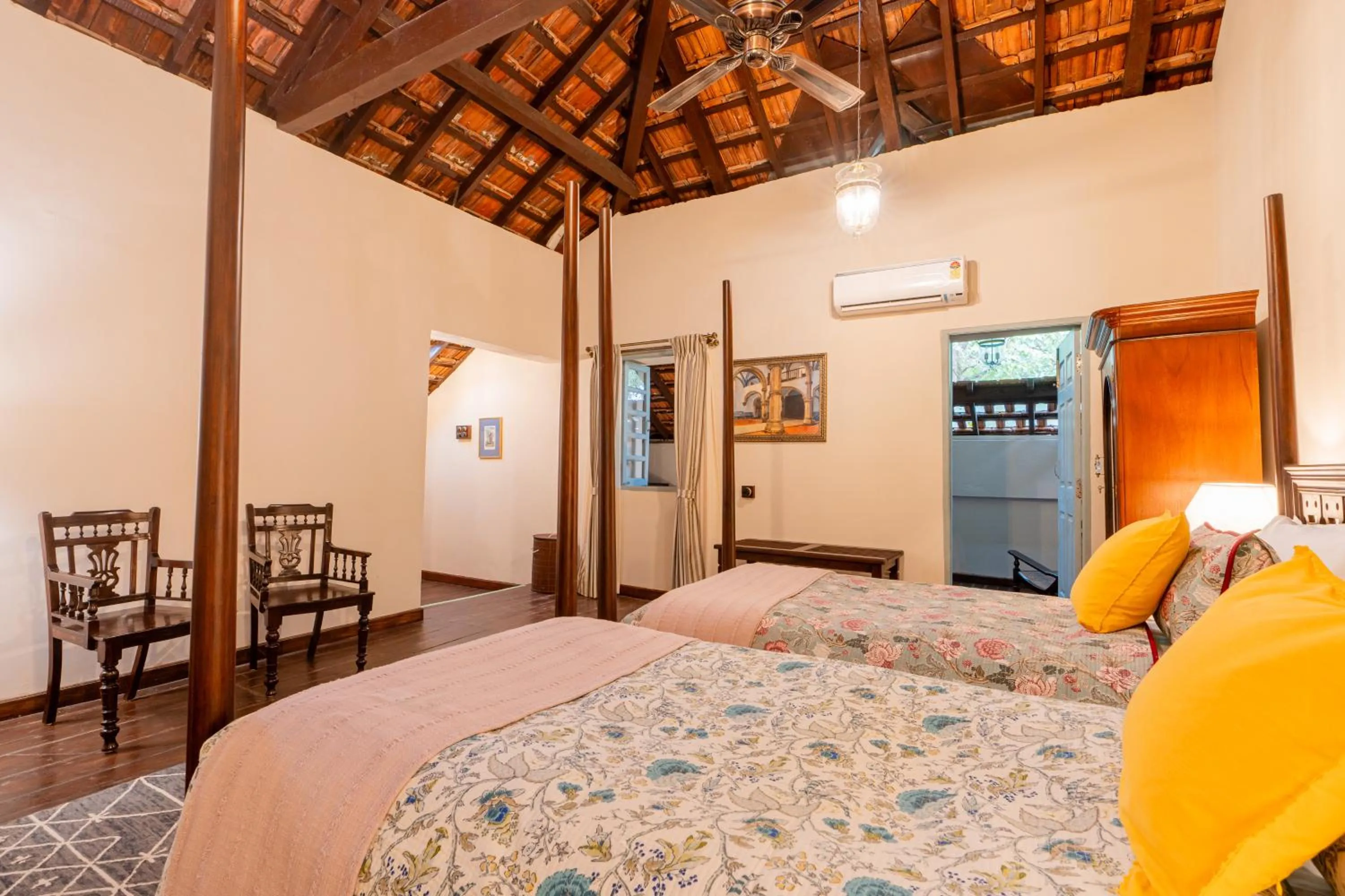 Bed in Mansao Curtorim - A CGH Earth SAHA Experience