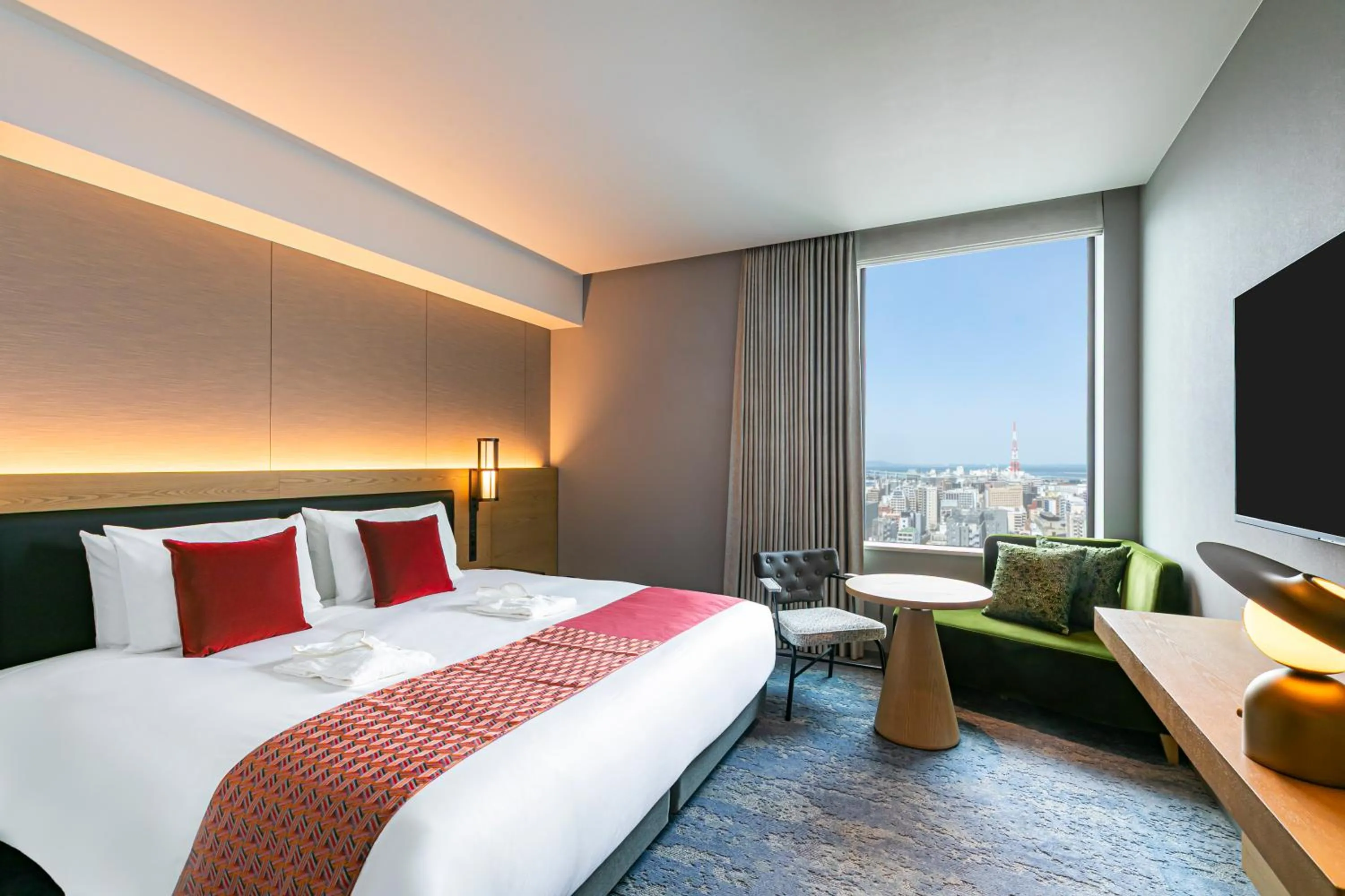 Bed in The Gate Hotel Fukuoka by Hulic