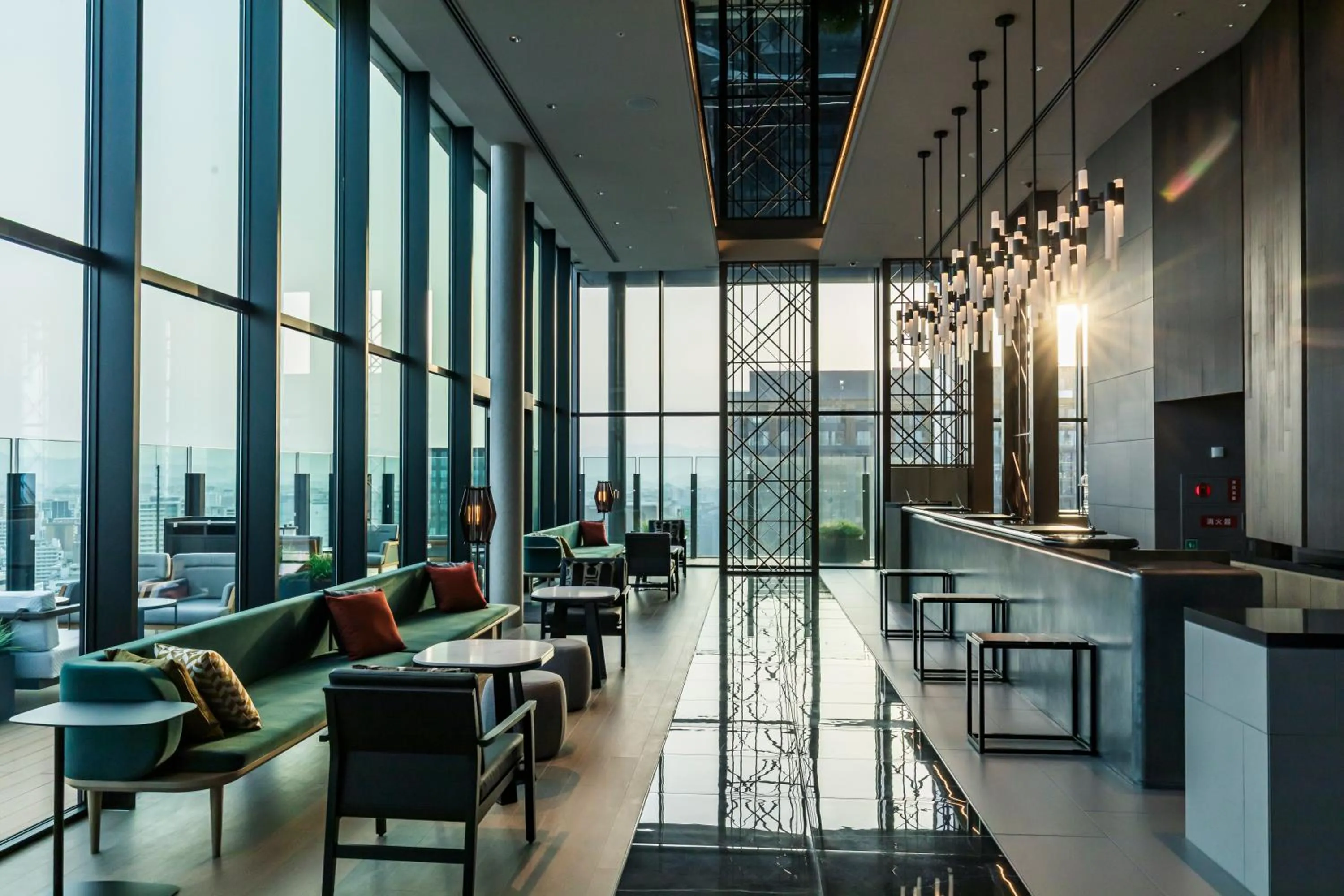 Lobby or reception in The Gate Hotel Fukuoka by Hulic