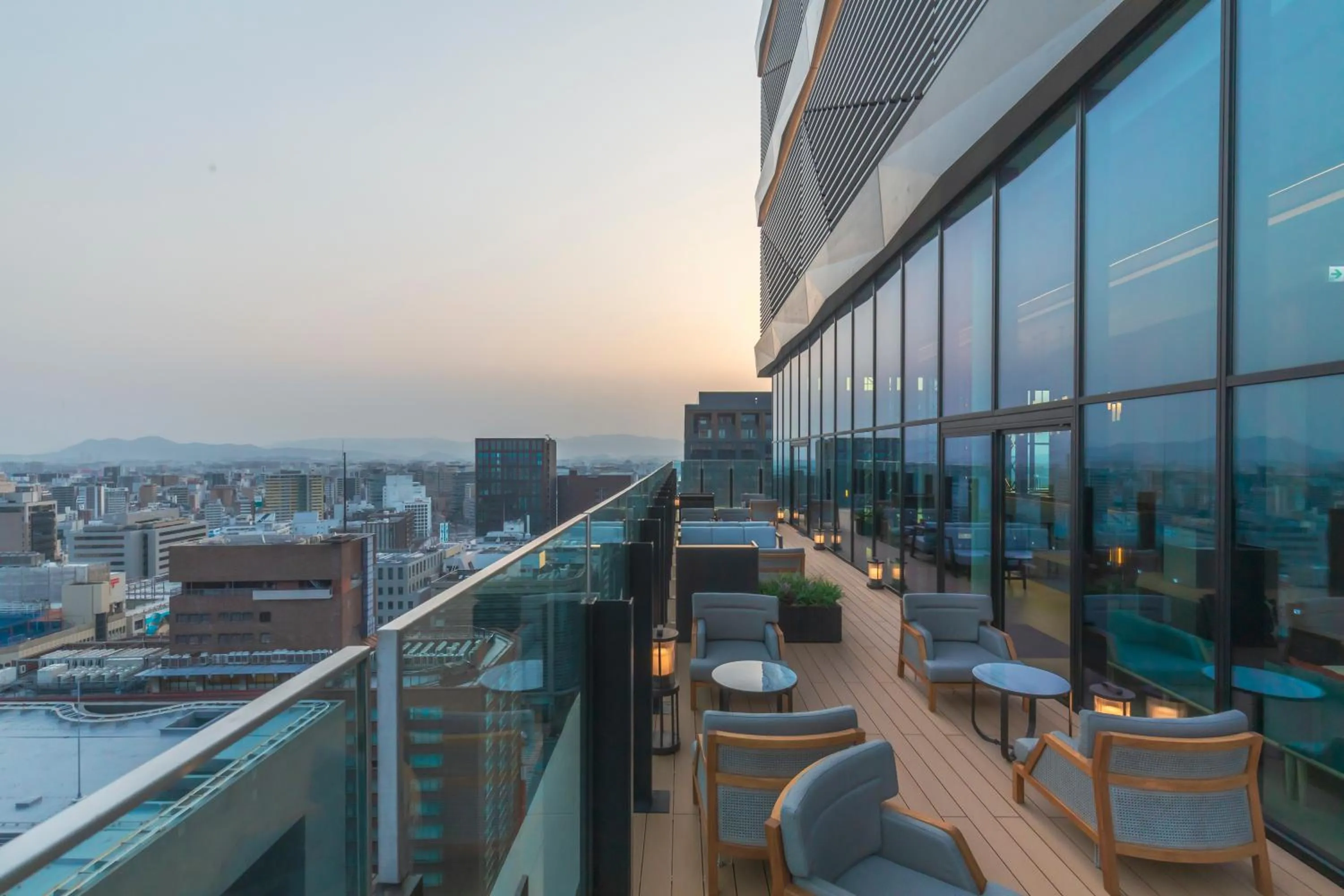 Balcony/Terrace in The Gate Hotel Fukuoka by Hulic