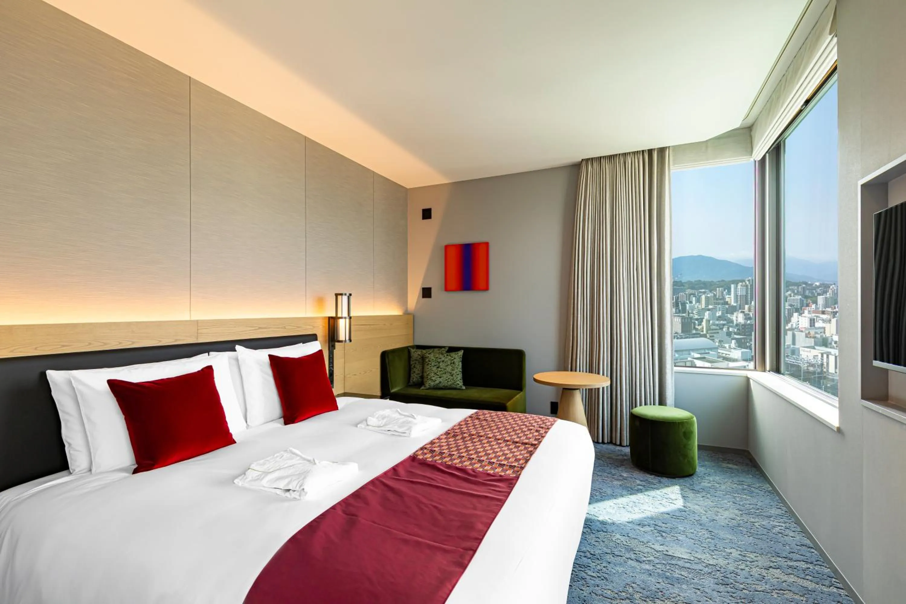 Bed in The Gate Hotel Fukuoka by Hulic