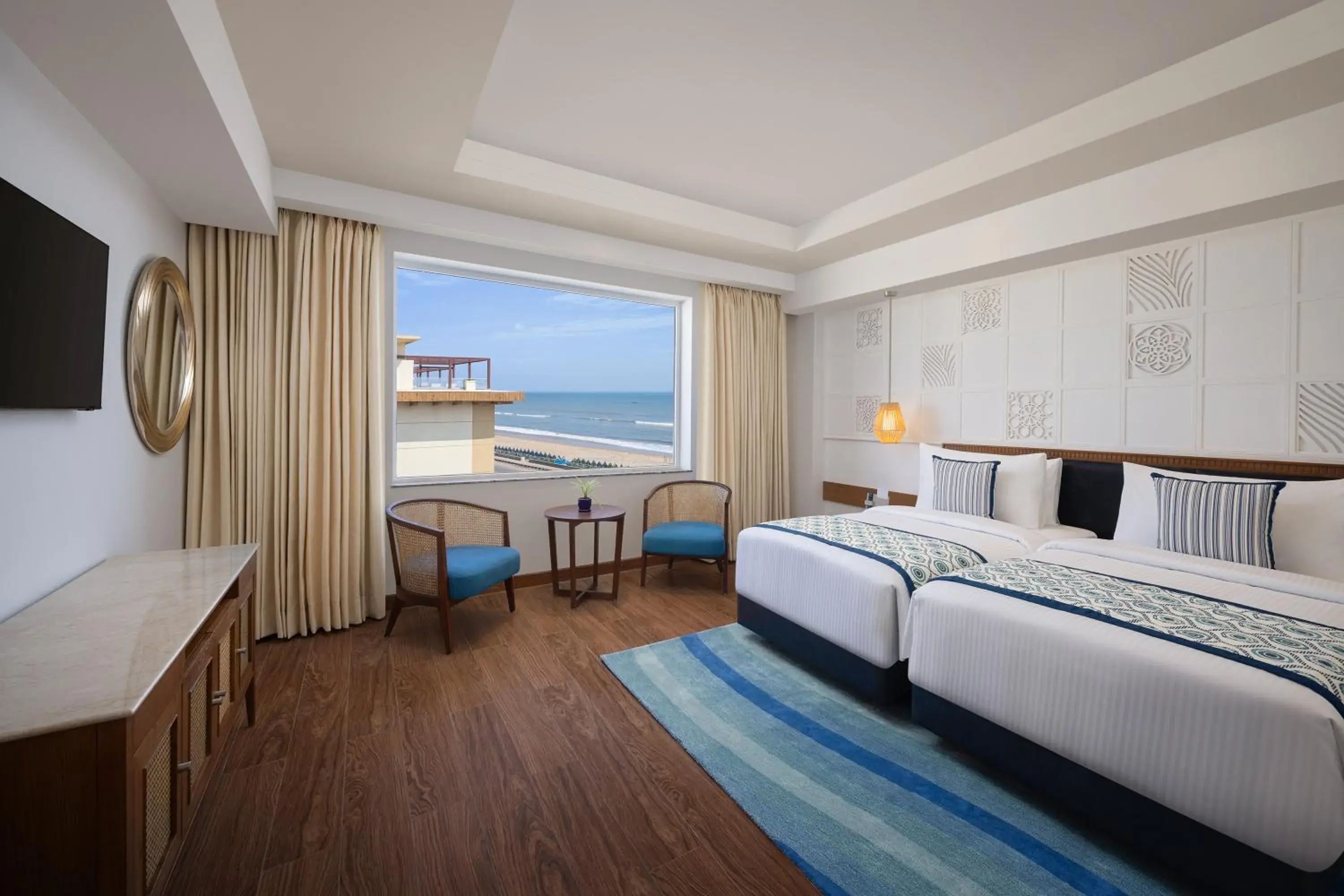 Bedroom, Bed in Fortune Beachfront, Puri - Member ITC Hotels' Group Bedroom, Bed in Fortune Beachfront, Puri - Member ITC Hotels' Group