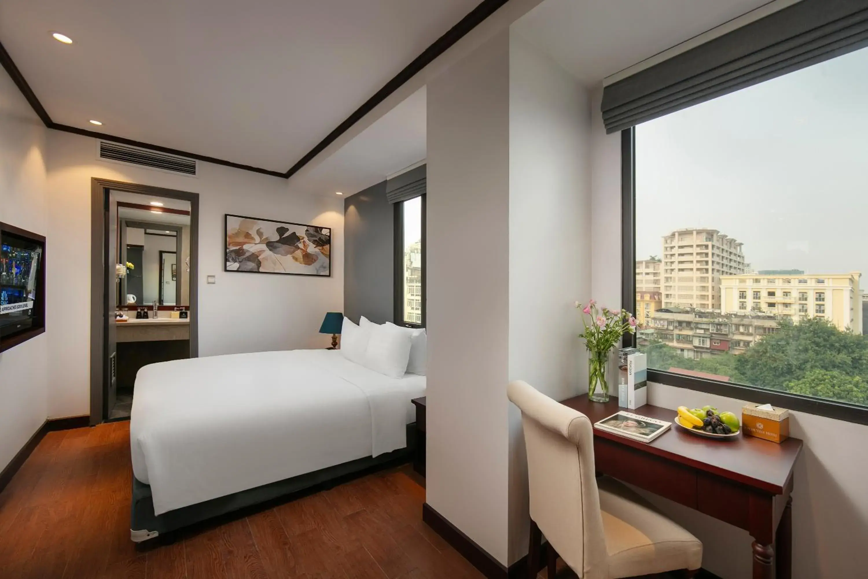 View (from property/room), Bed in MAY DE VILLE Corner Hotel View (from property/room), Bed in MAY DE VILLE Corner Hotel