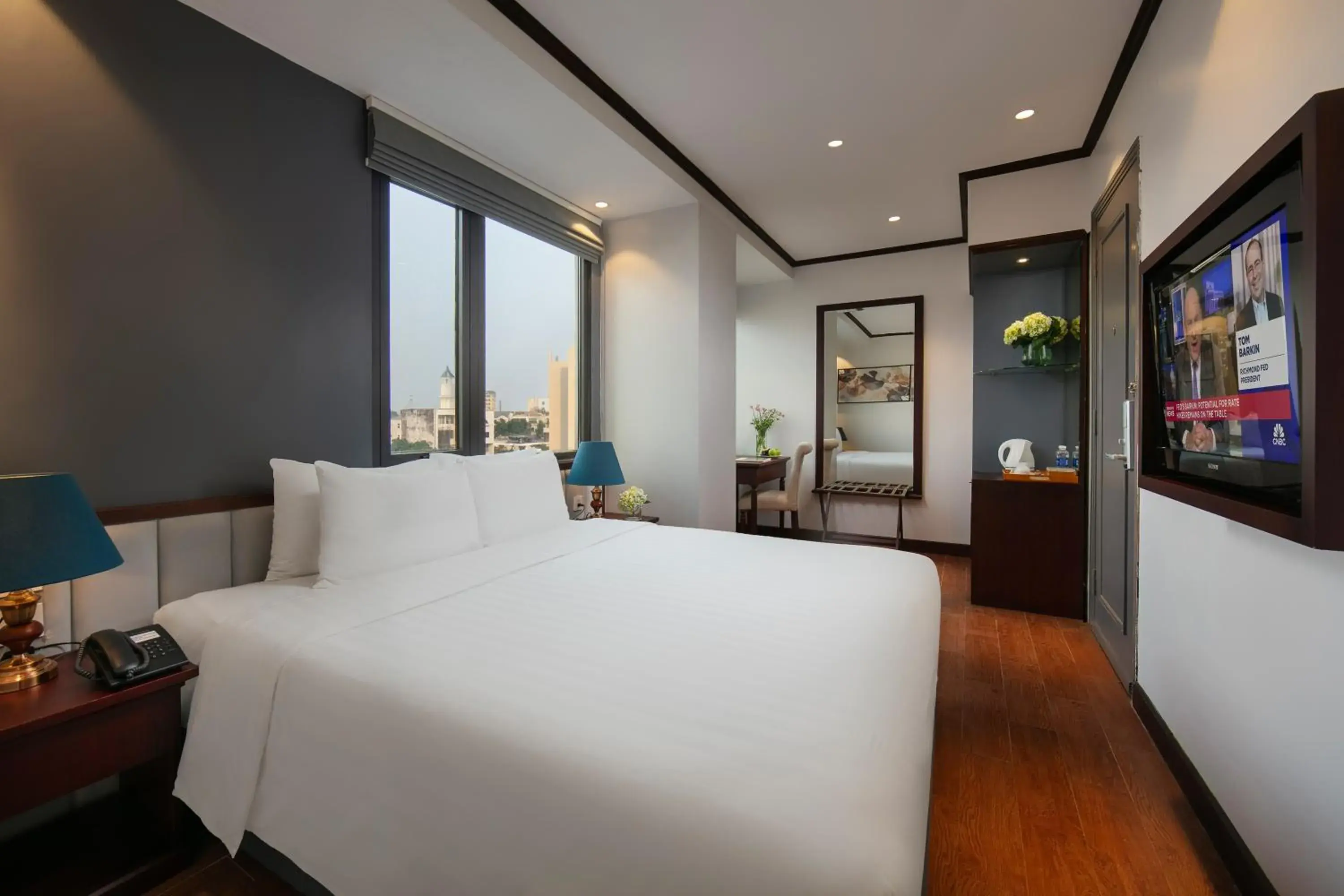 View (from property/room), Bed in MAY DE VILLE Corner Hotel View (from property/room), Bed in MAY DE VILLE Corner Hotel