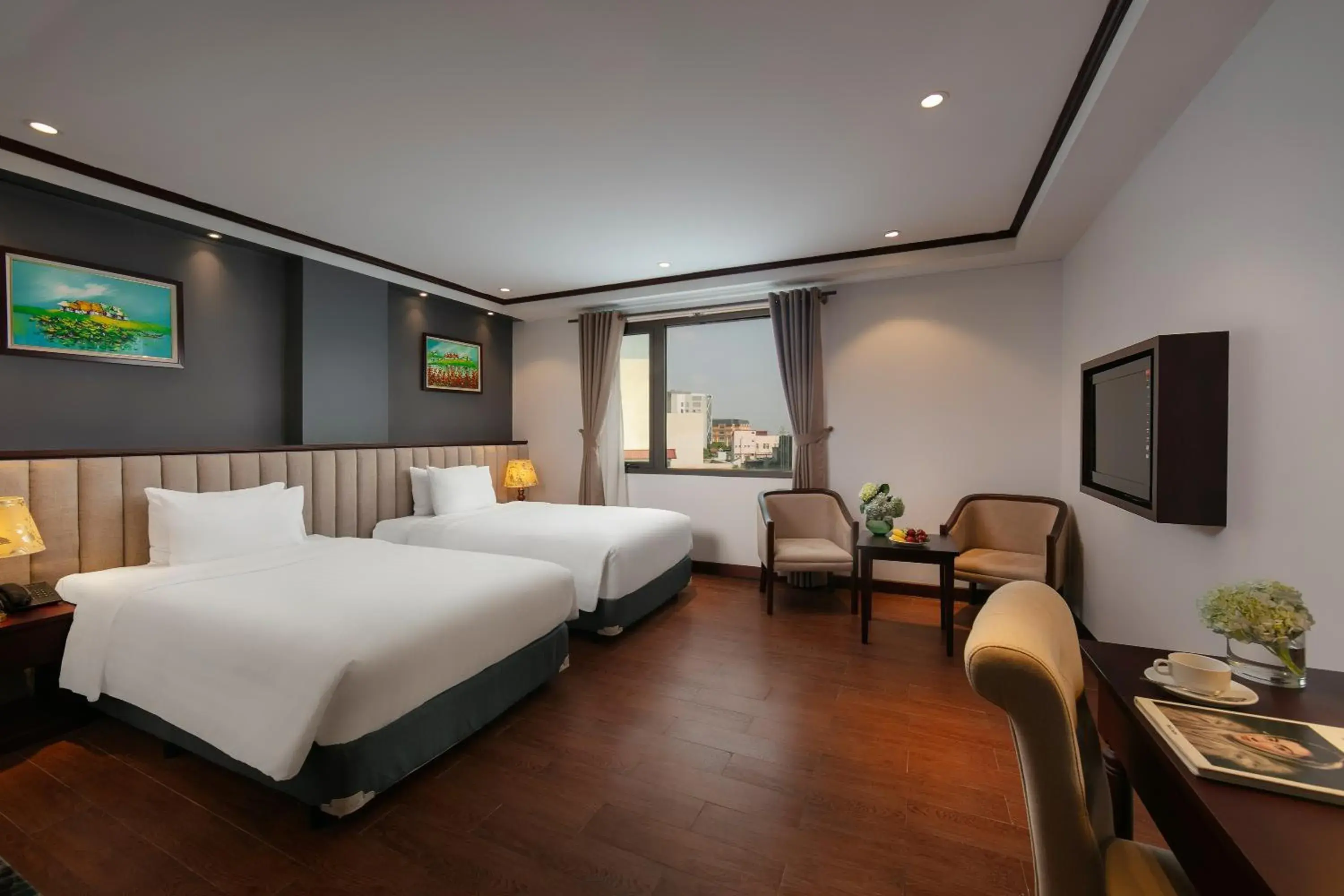 View (from property/room), Bed in MAY DE VILLE Corner Hotel View (from property/room), Bed in MAY DE VILLE Corner Hotel