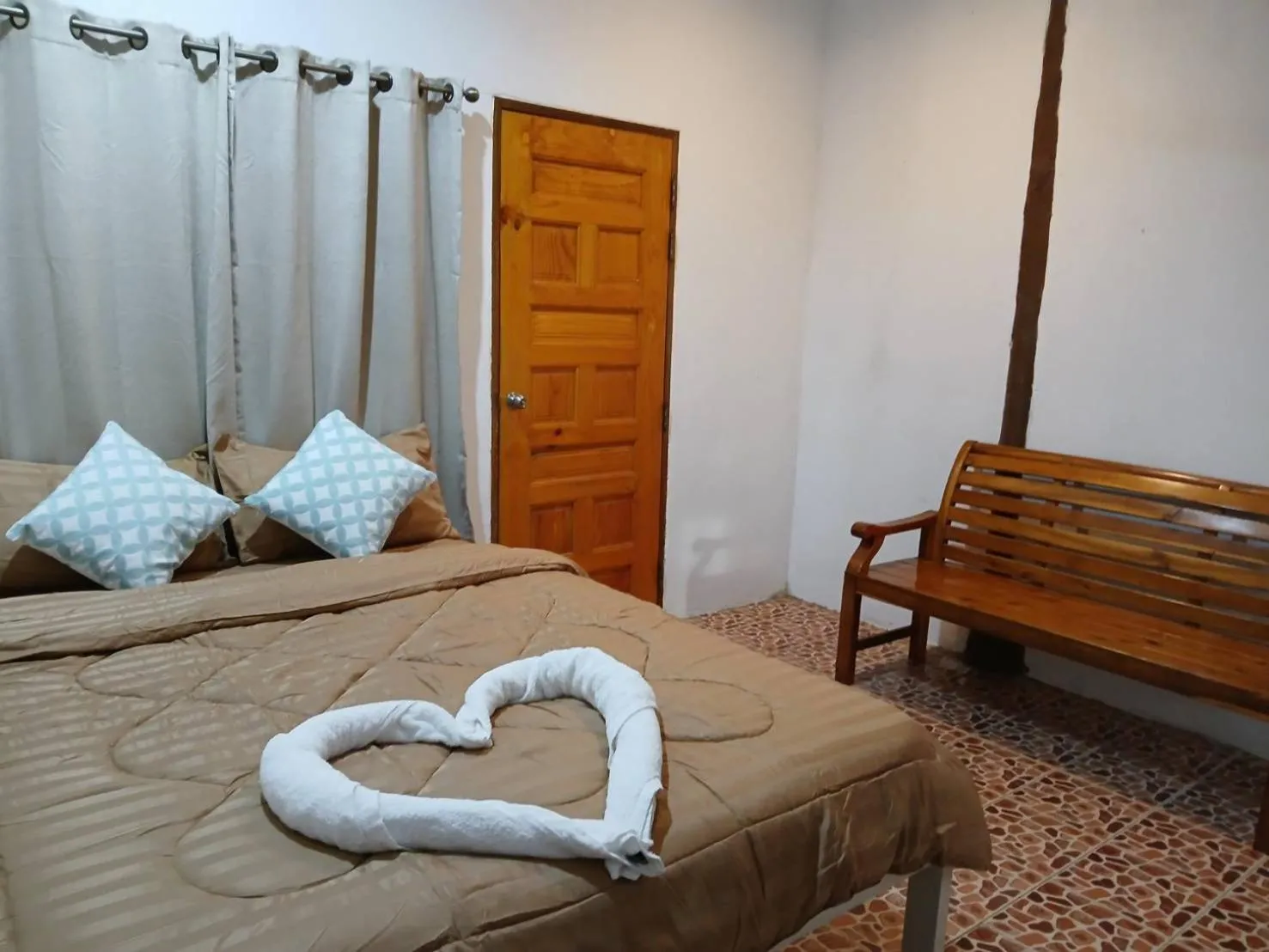 Bed in Ao Yai Homestay Koh Kood