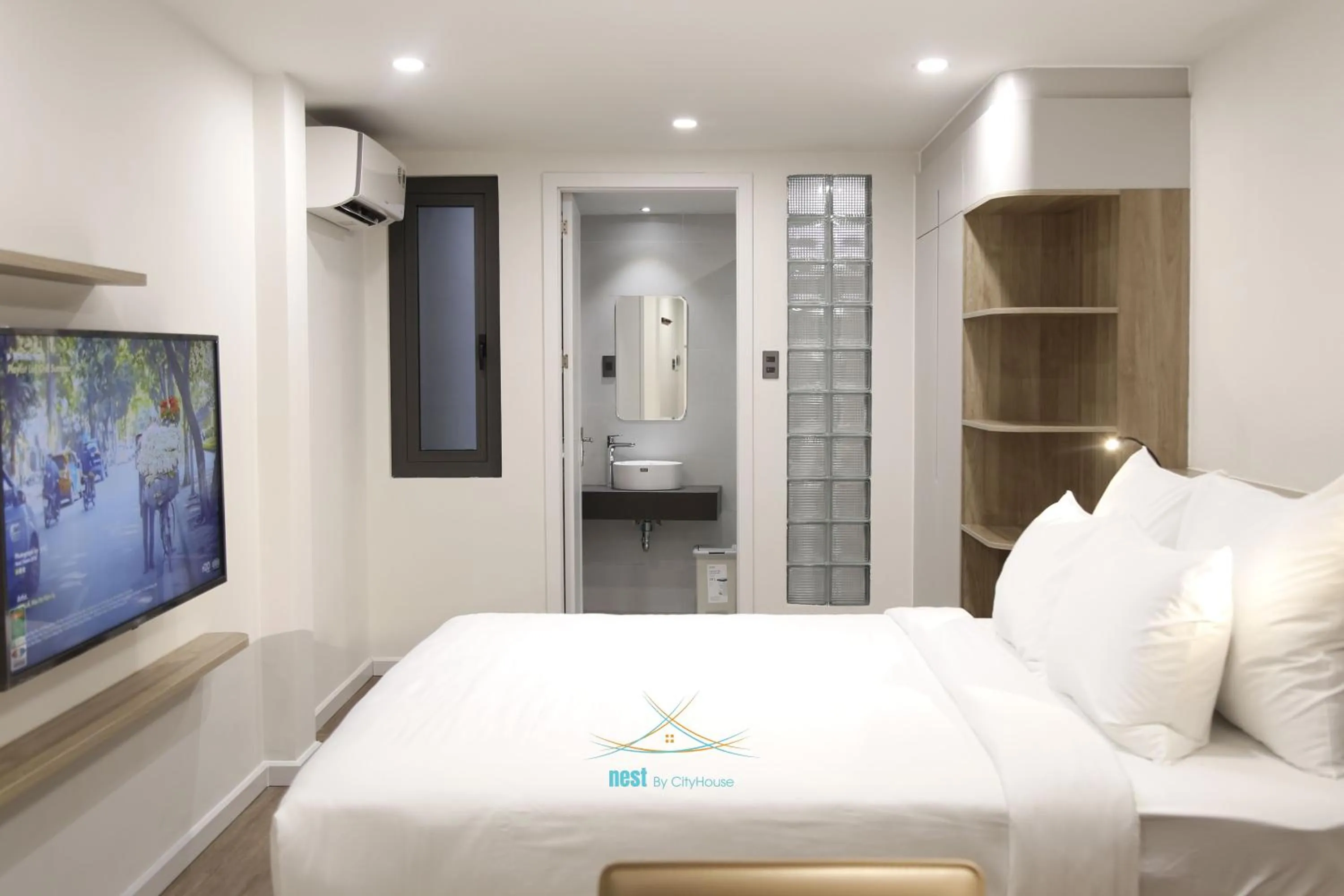 Bed in Cityhouse - Nest Minh Khai