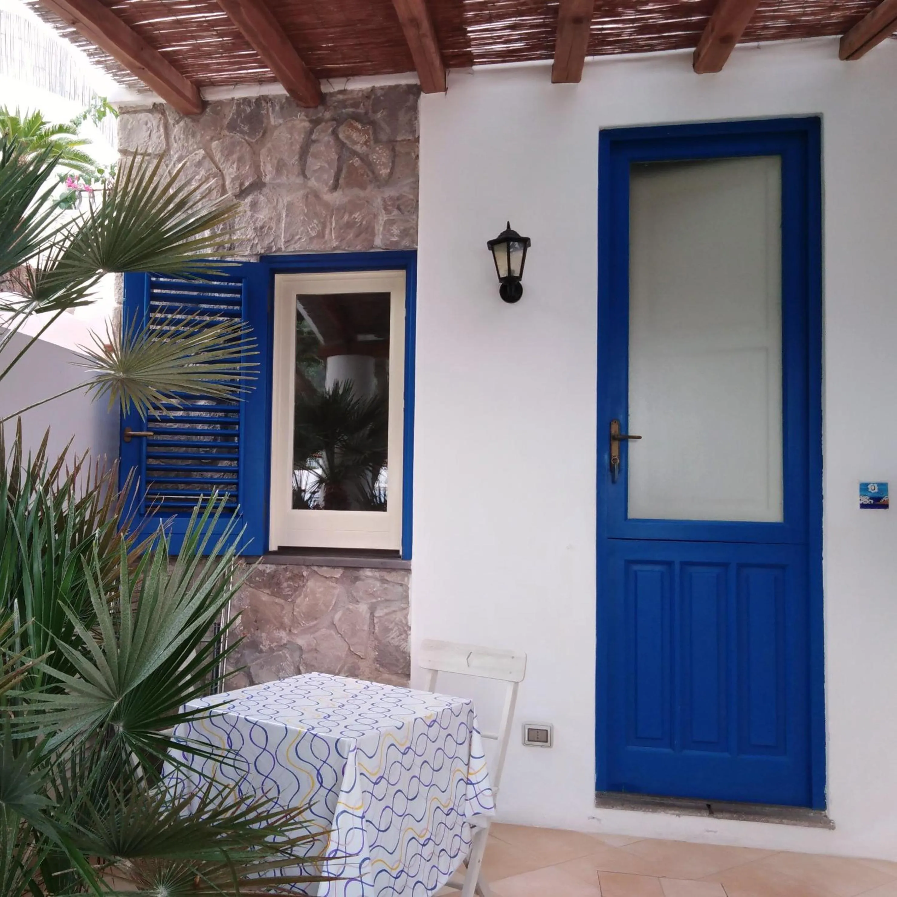 Patio in Hotel Residence La Villetta