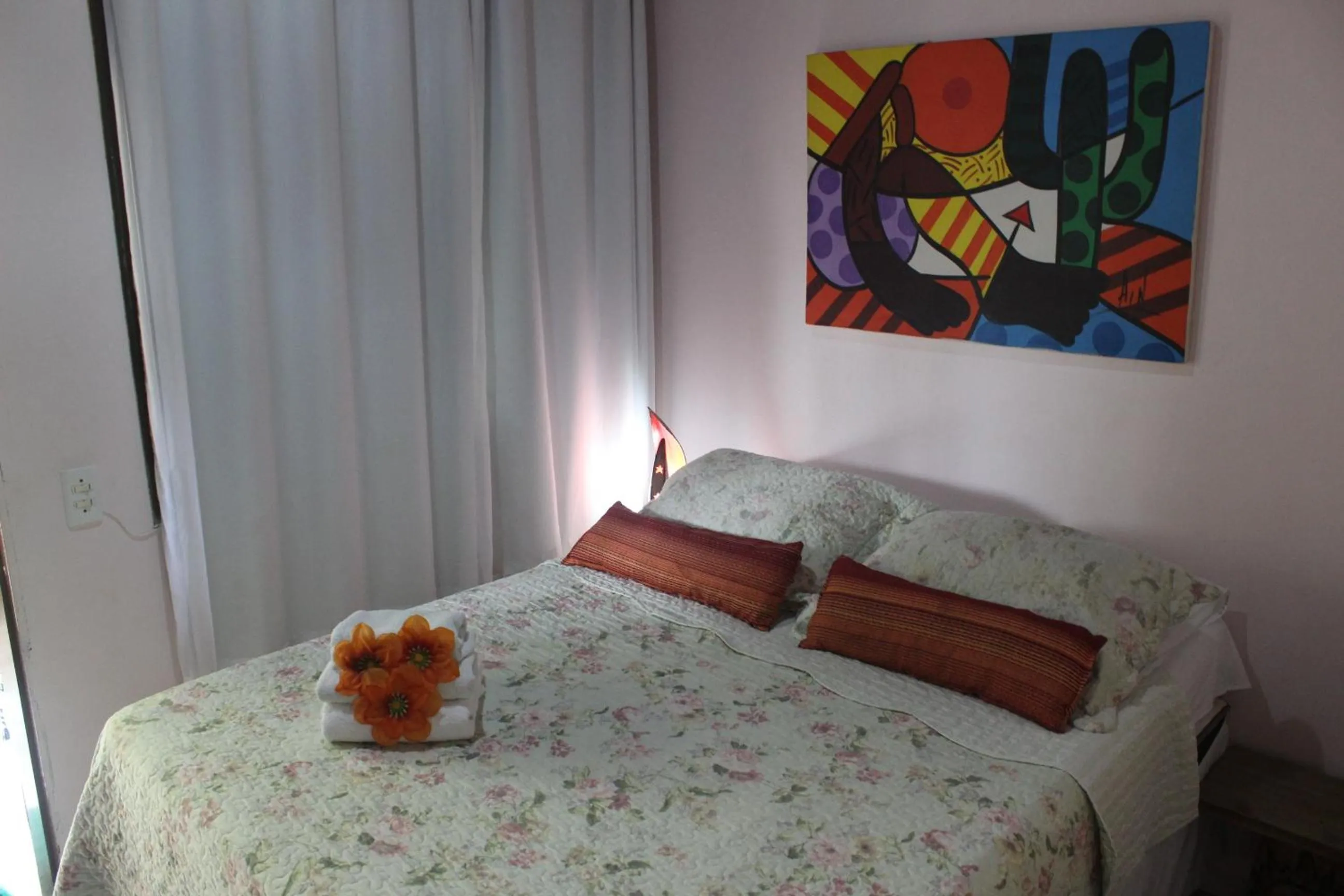 Bed in Pousada Mar e Sol