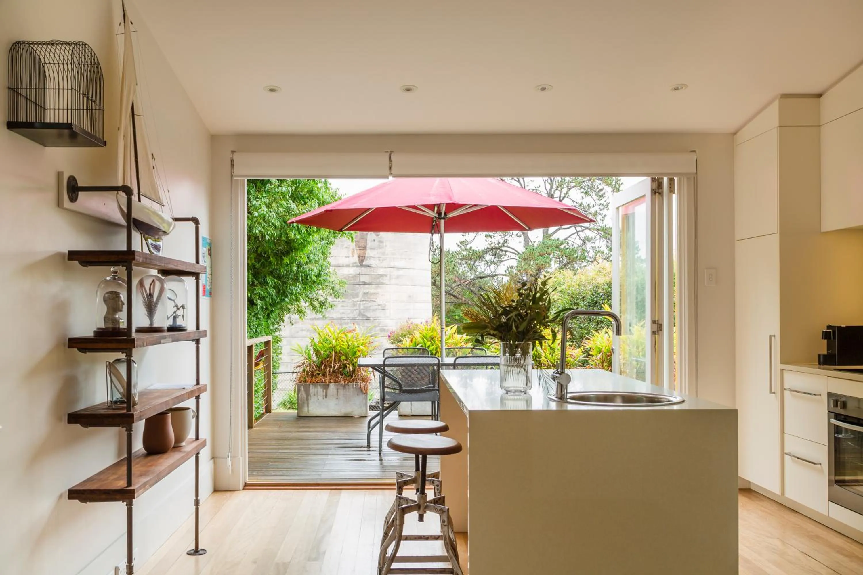 Patio in Cockatoo Island Accommodation