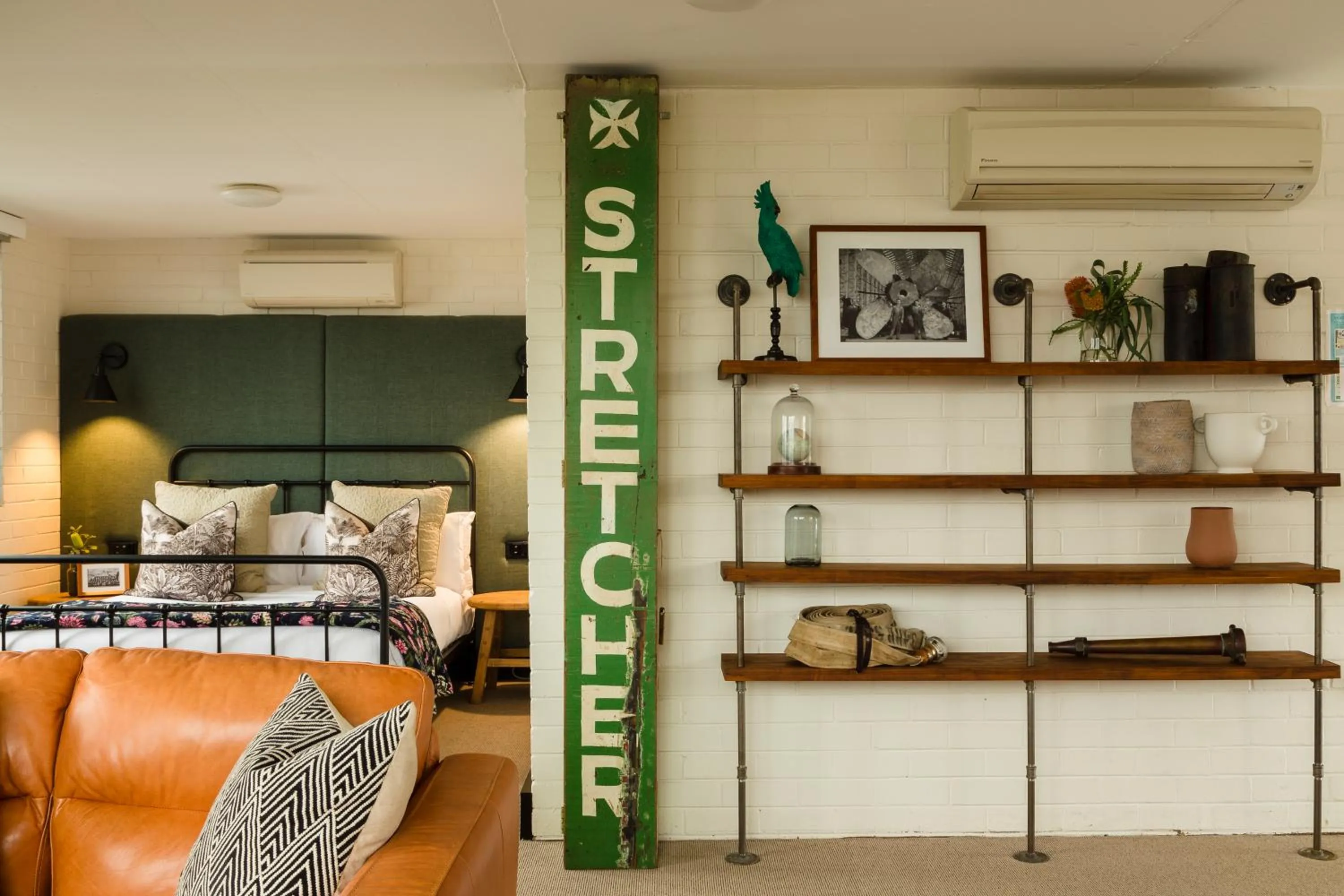 Bed in Cockatoo Island Accommodation