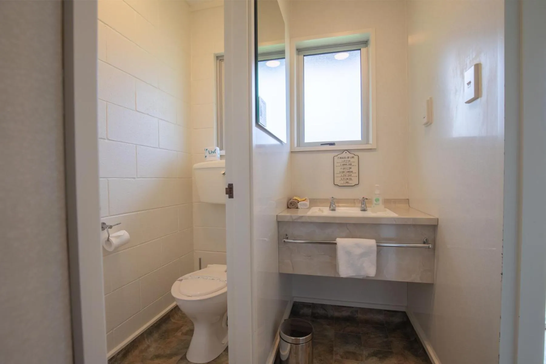 Toilet in Andorra Motel