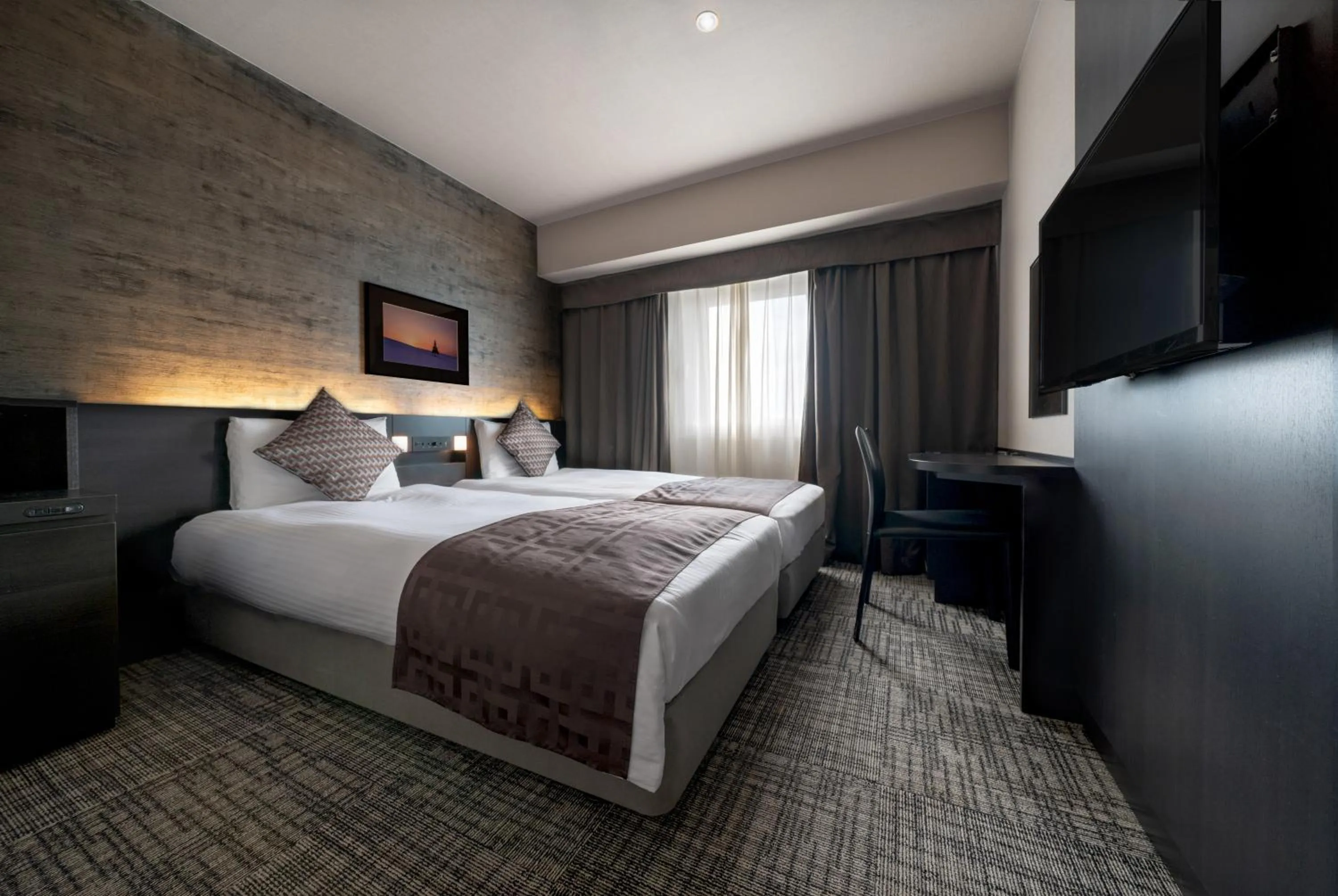 Bedroom, Bed in Premier Hotel -CABIN- Asahikawa