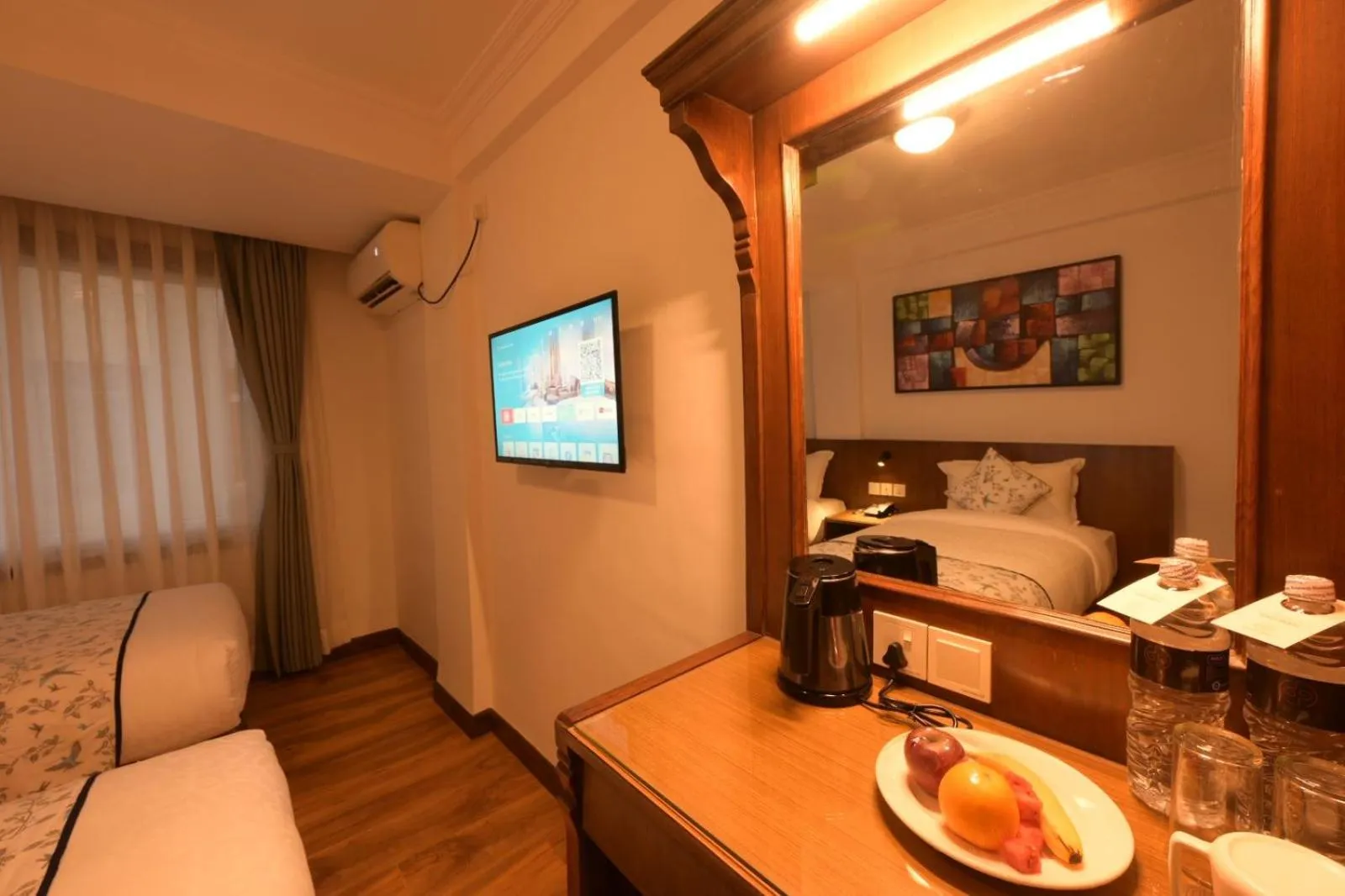 Bed in Gallery Park Hotel