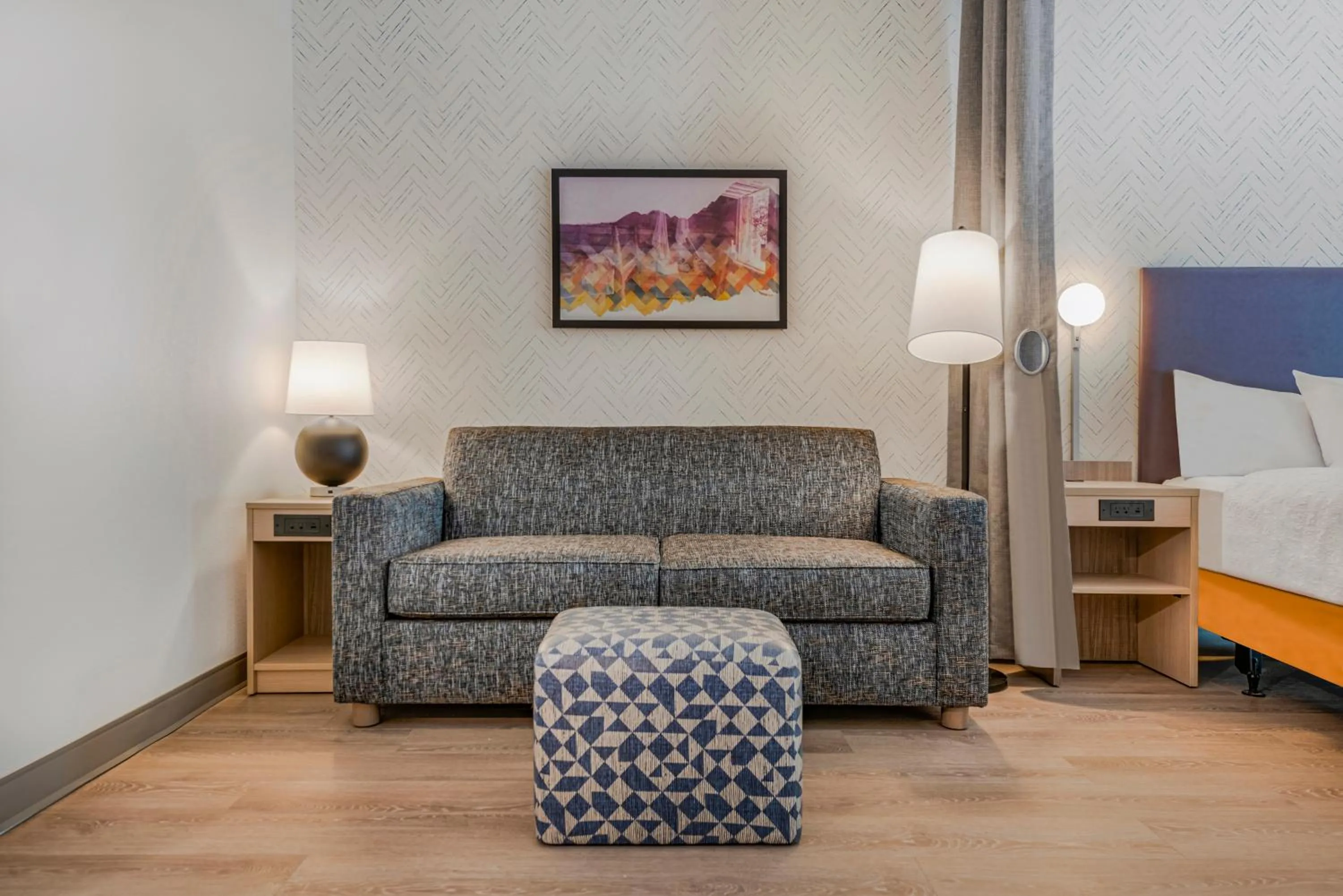 Seating area in Home2 Suites By Hilton Boone