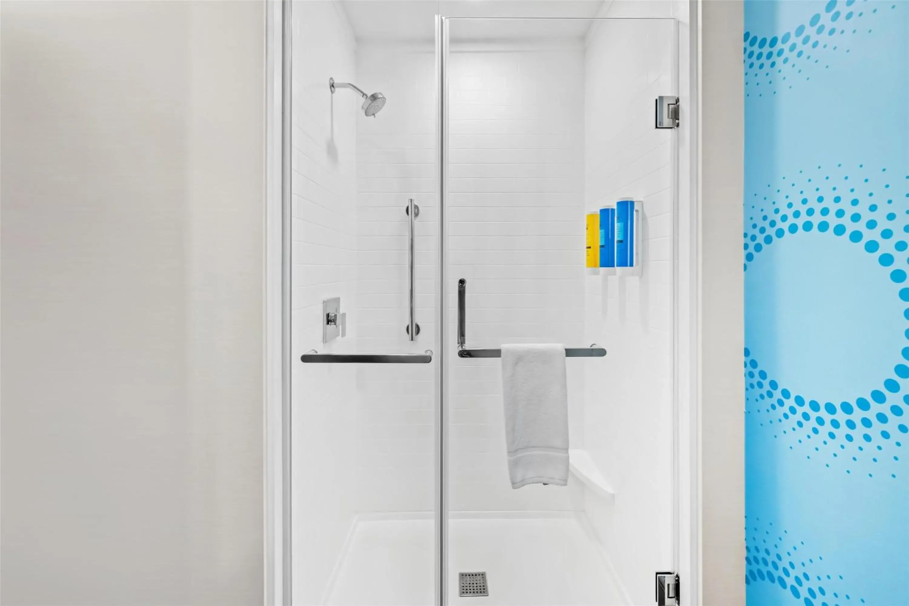 Bathroom in Tru By Hilton Kansas City Airport Bathroom in Tru By Hilton Kansas City Airport