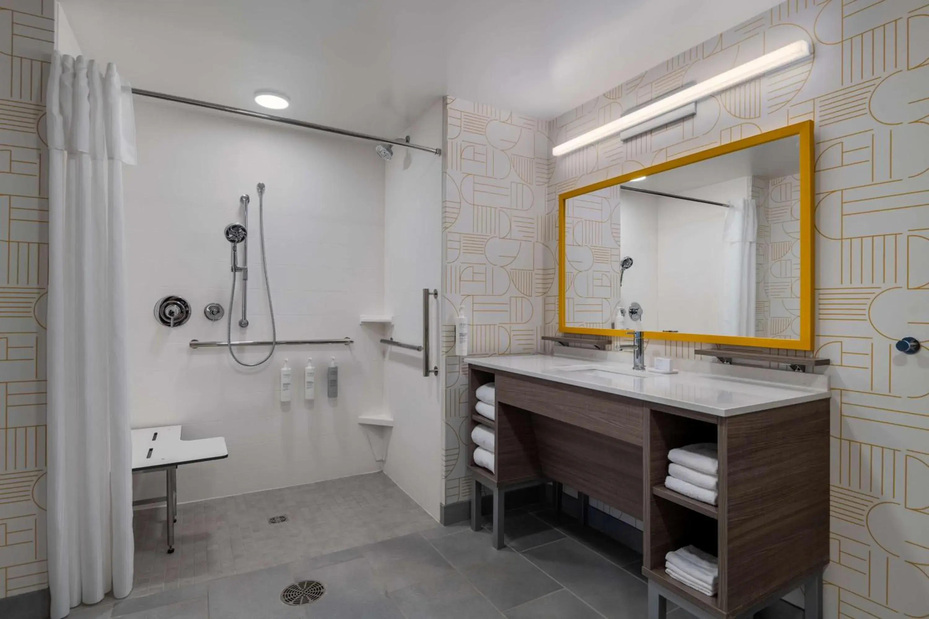 Bathroom in Home2 Suites By Hilton Troy, Al Bathroom in Home2 Suites By Hilton Troy, Al