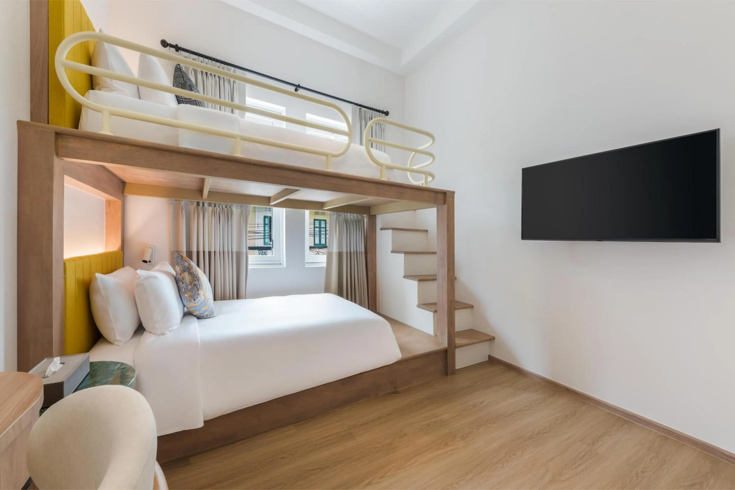 Bed in Upstairs at Ton Ton