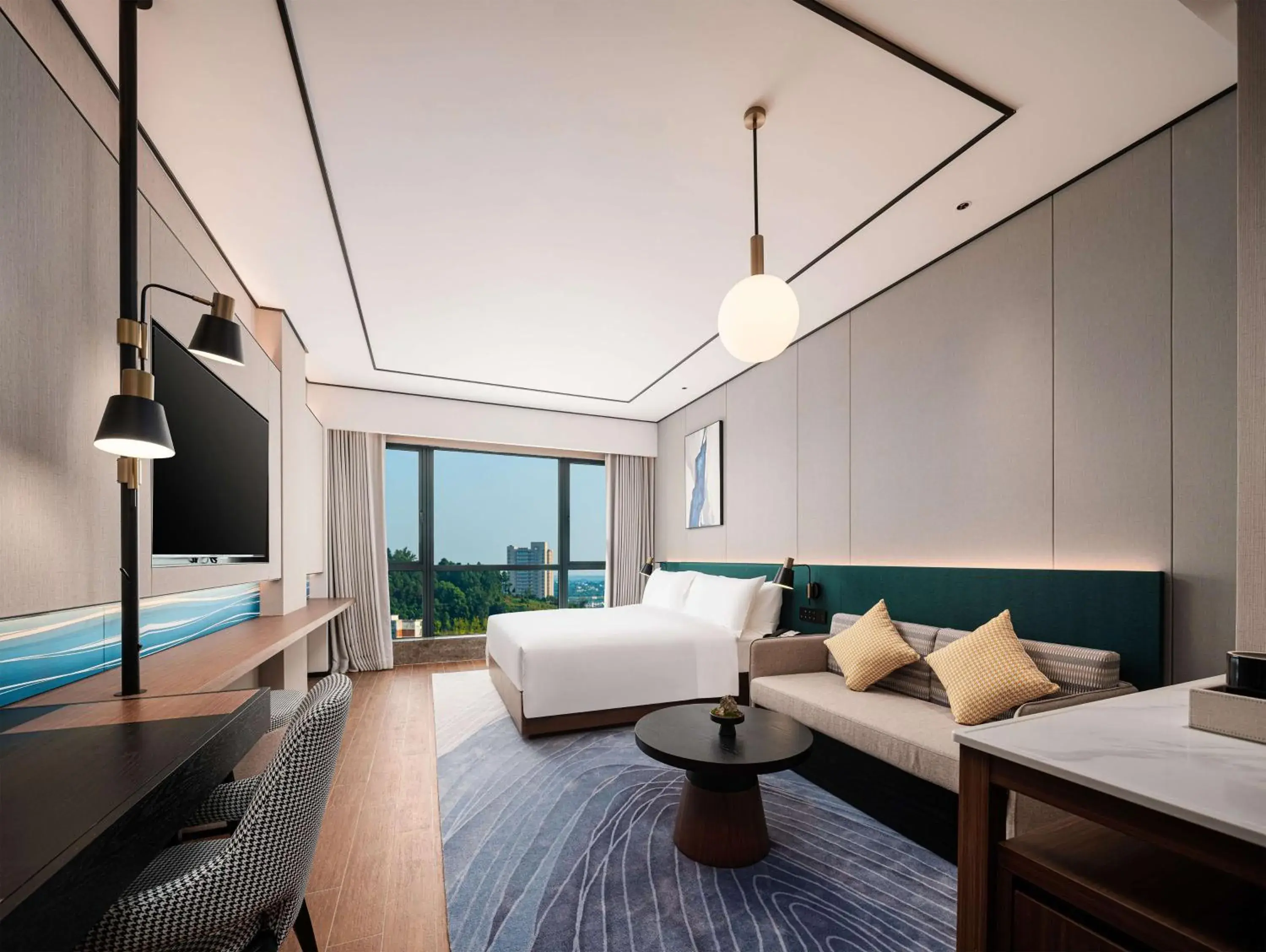 Living room, Bed in Hilton Garden Inn Anqing Susong Living room, Bed in Hilton Garden Inn Anqing Susong