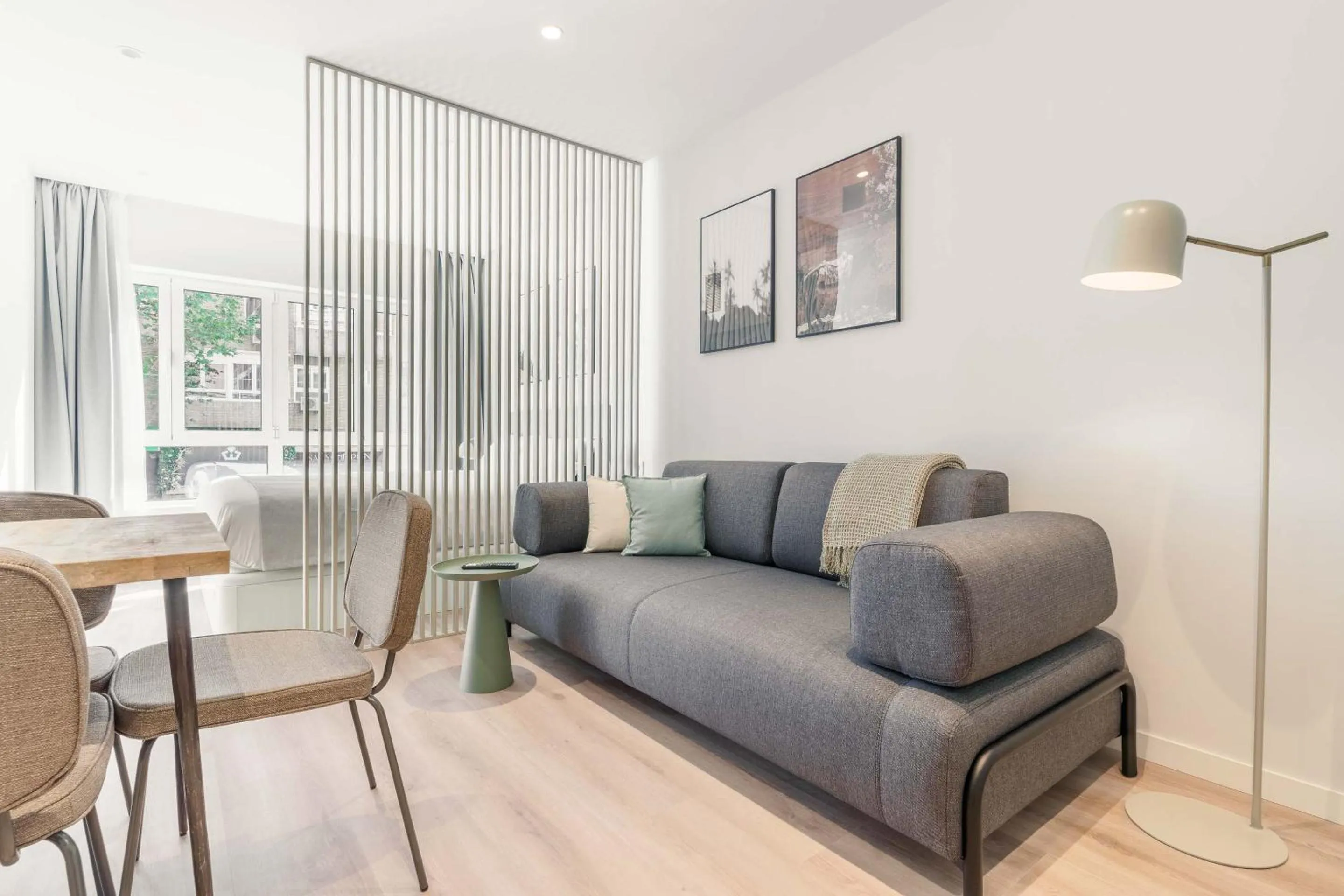 Living room in Limehome Madrid Calle de Juan Hurtado de Mendoza