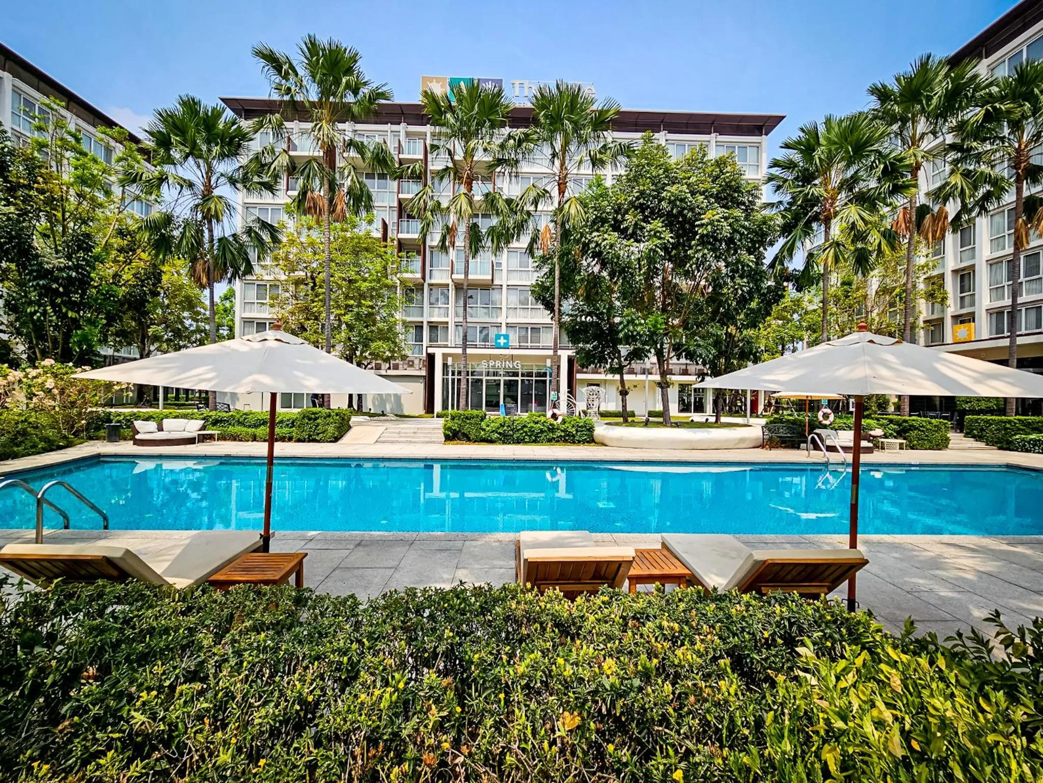 Pool view in The Idle Hotel and Residence