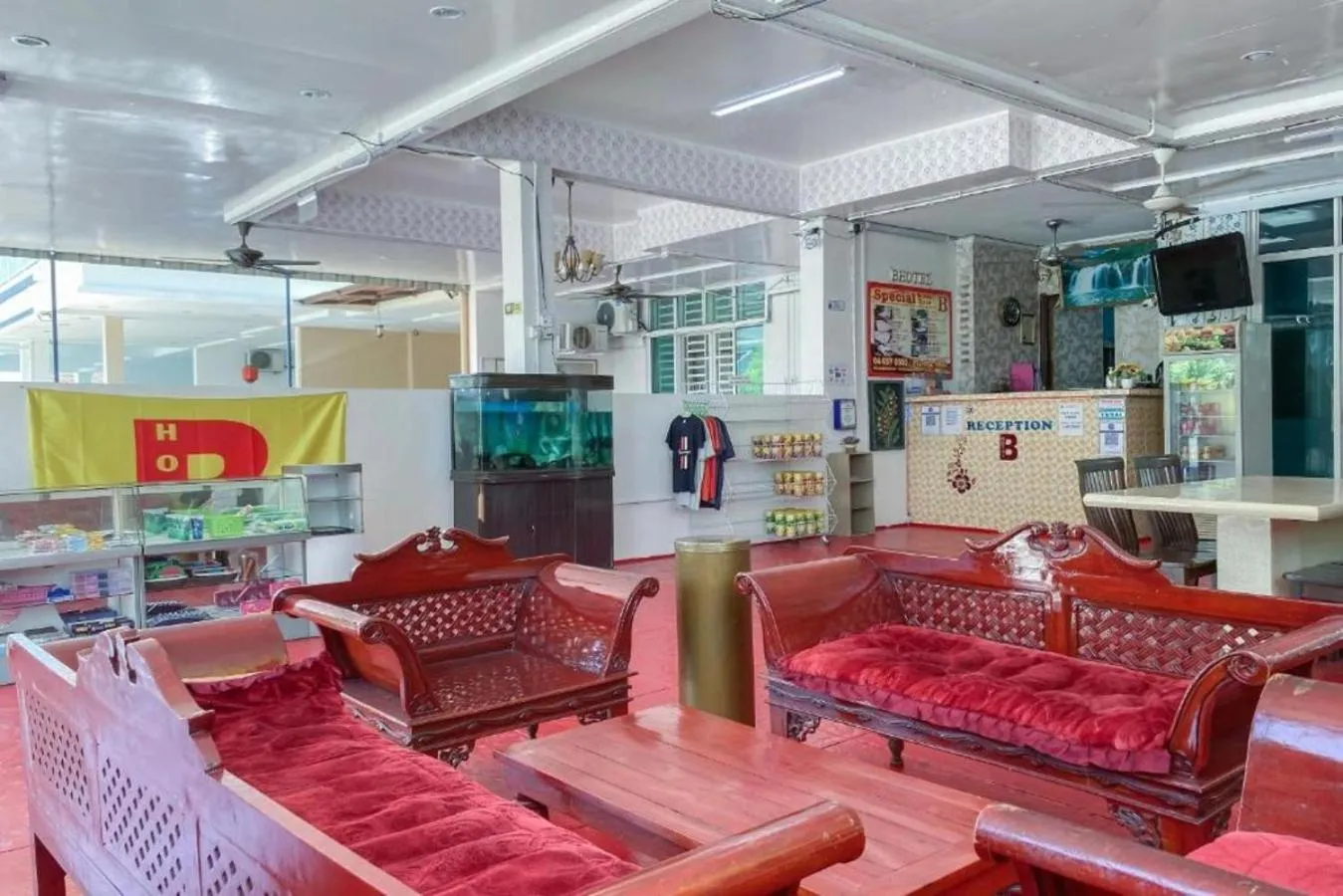 Seating area in B Hotel Penang