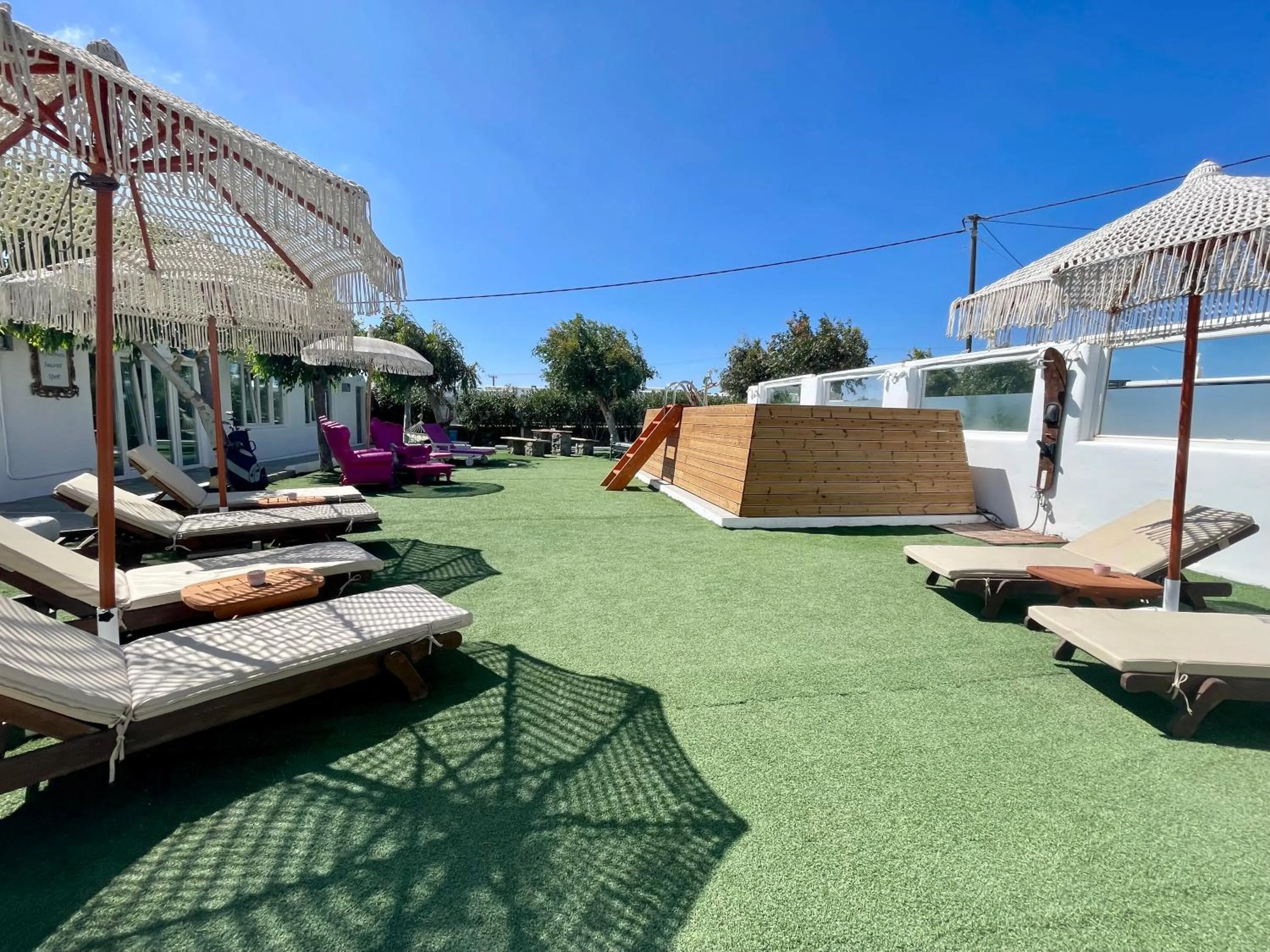 Swimming pool in Mykonos Secret Spot