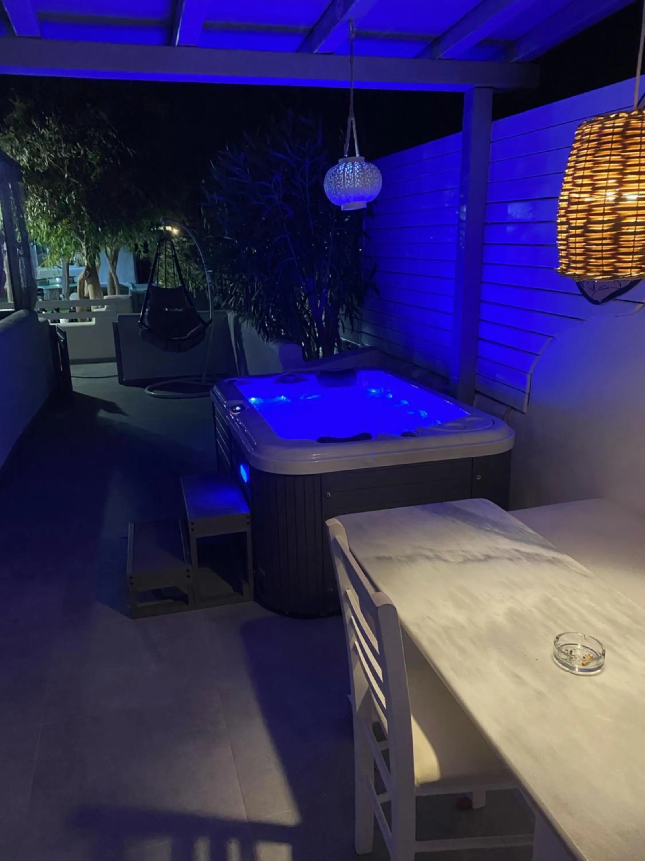 Hot Tub in Mykonos Secret Spot