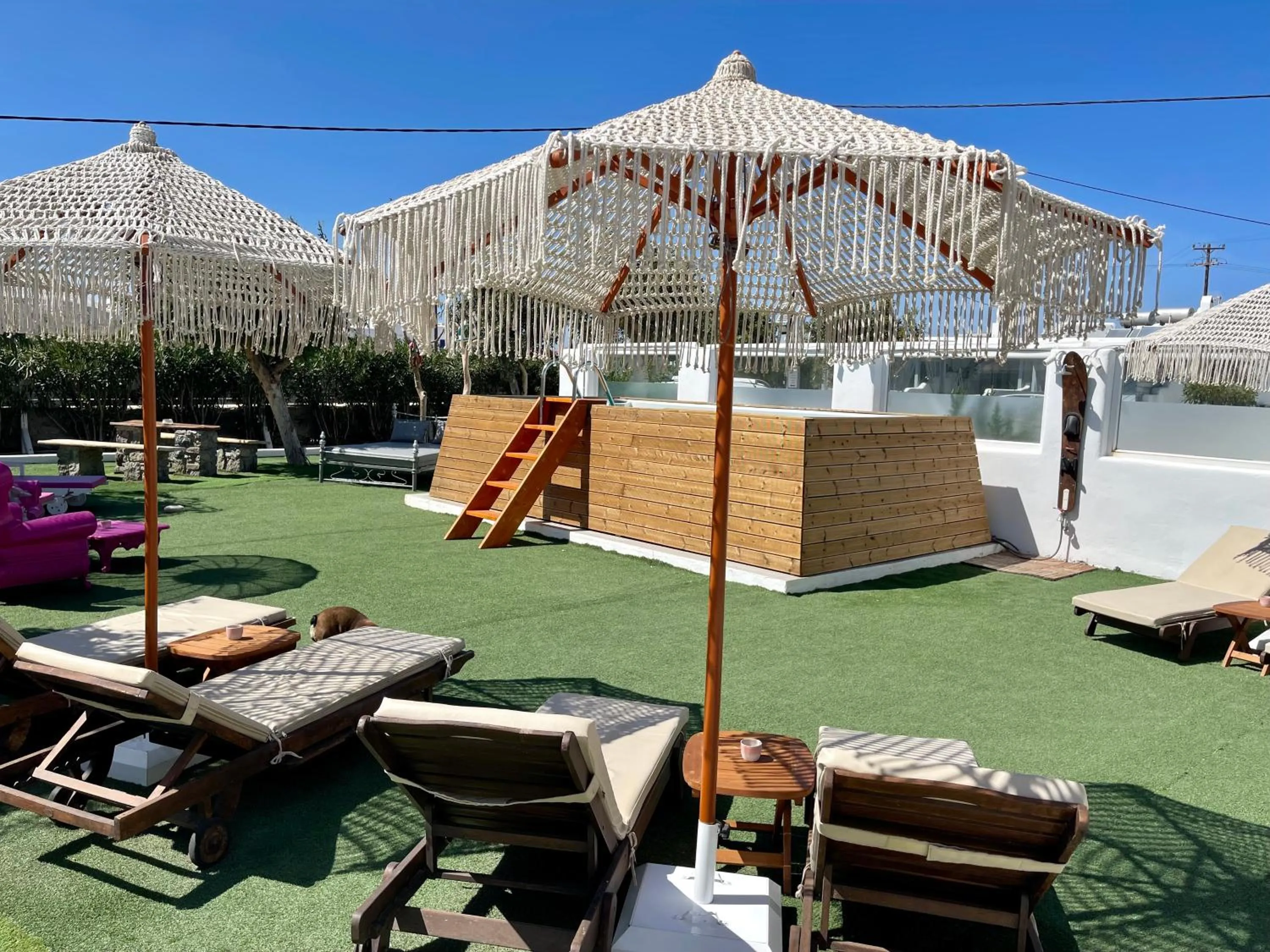Swimming pool in Mykonos Secret Spot