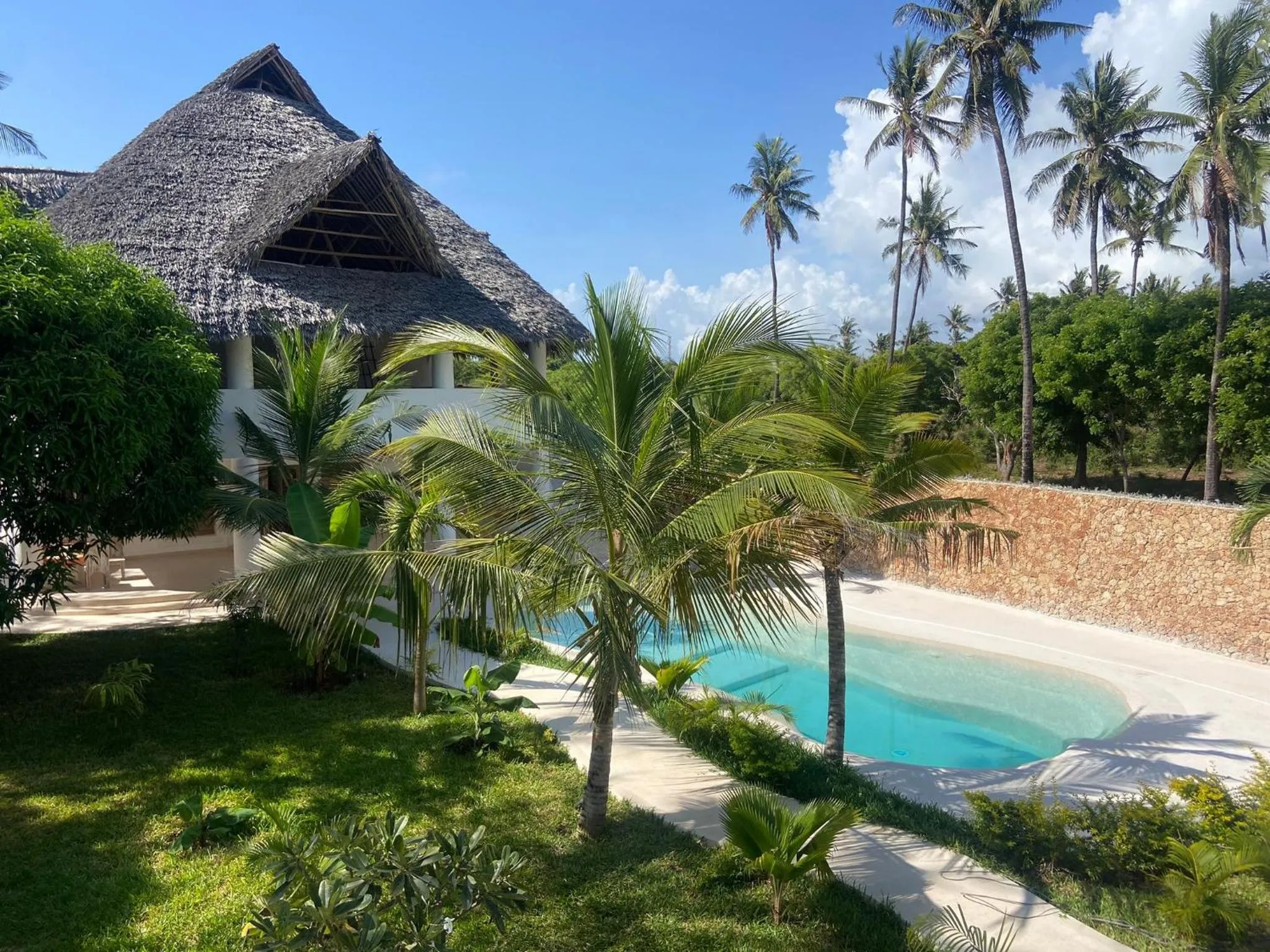 Garden view in Blue Diamond Villa Watamu
