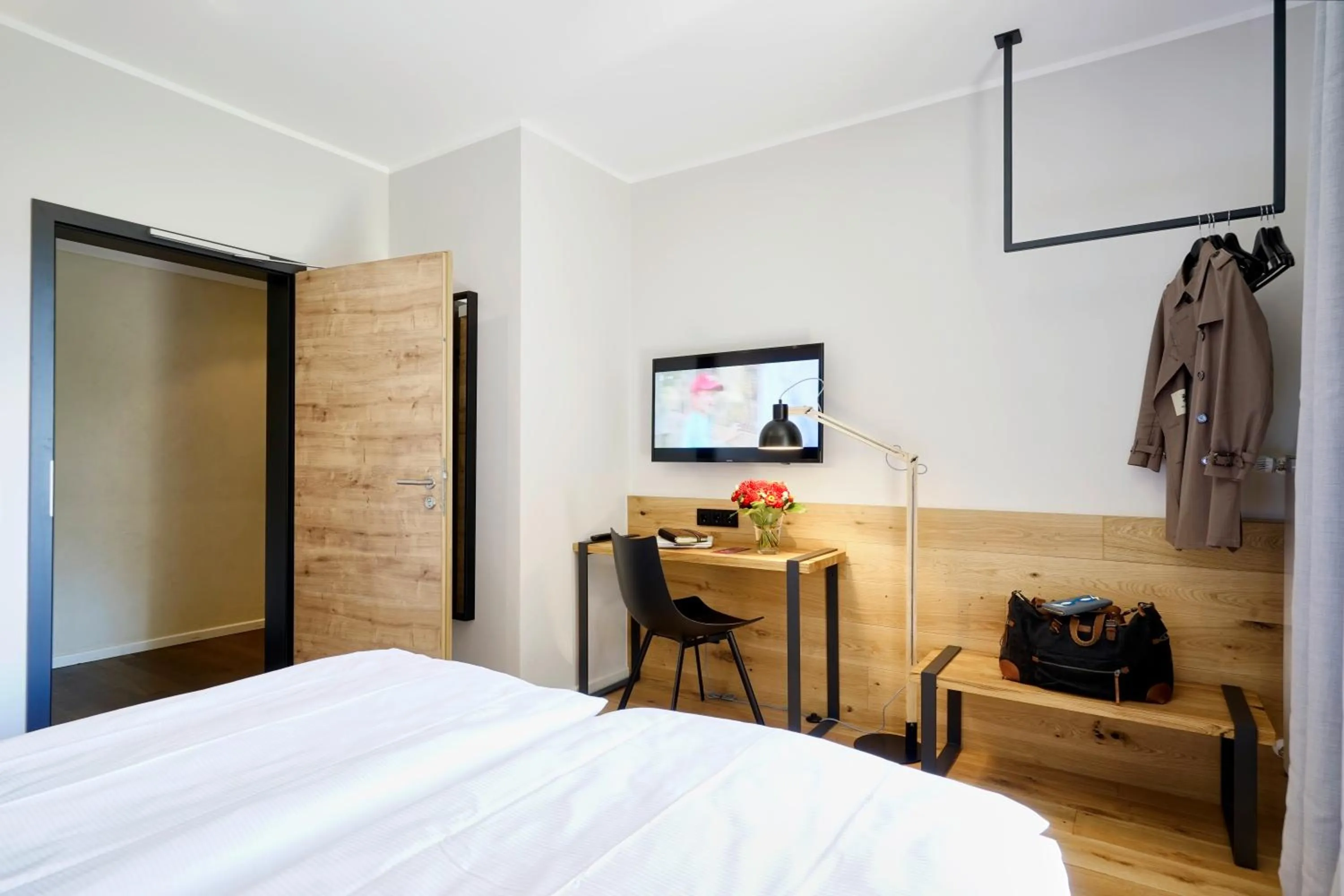 Bed in Gasthof Neuwirt Unterföhring