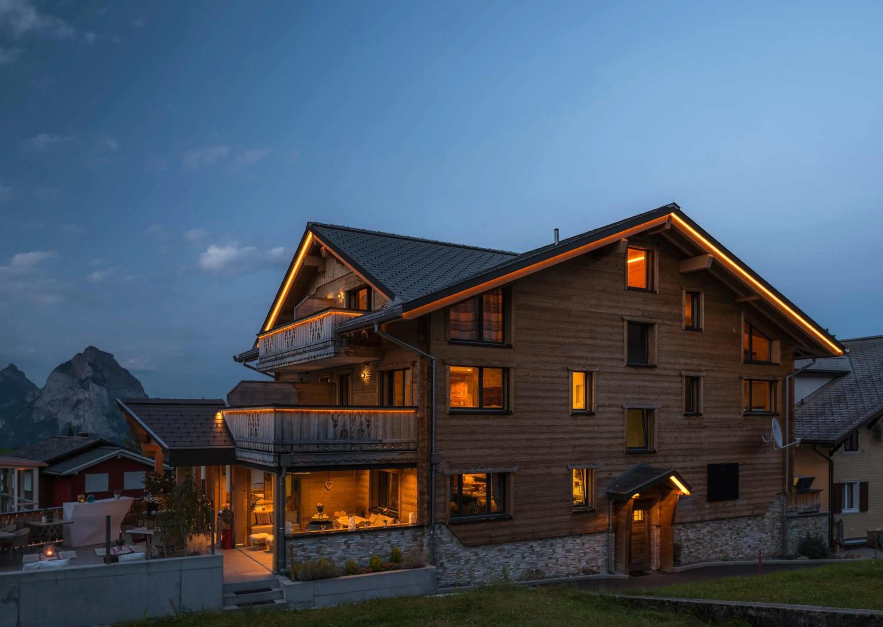 Facade/entrance in Caschu Alp Boutique Design Hotel Stoos - adults only