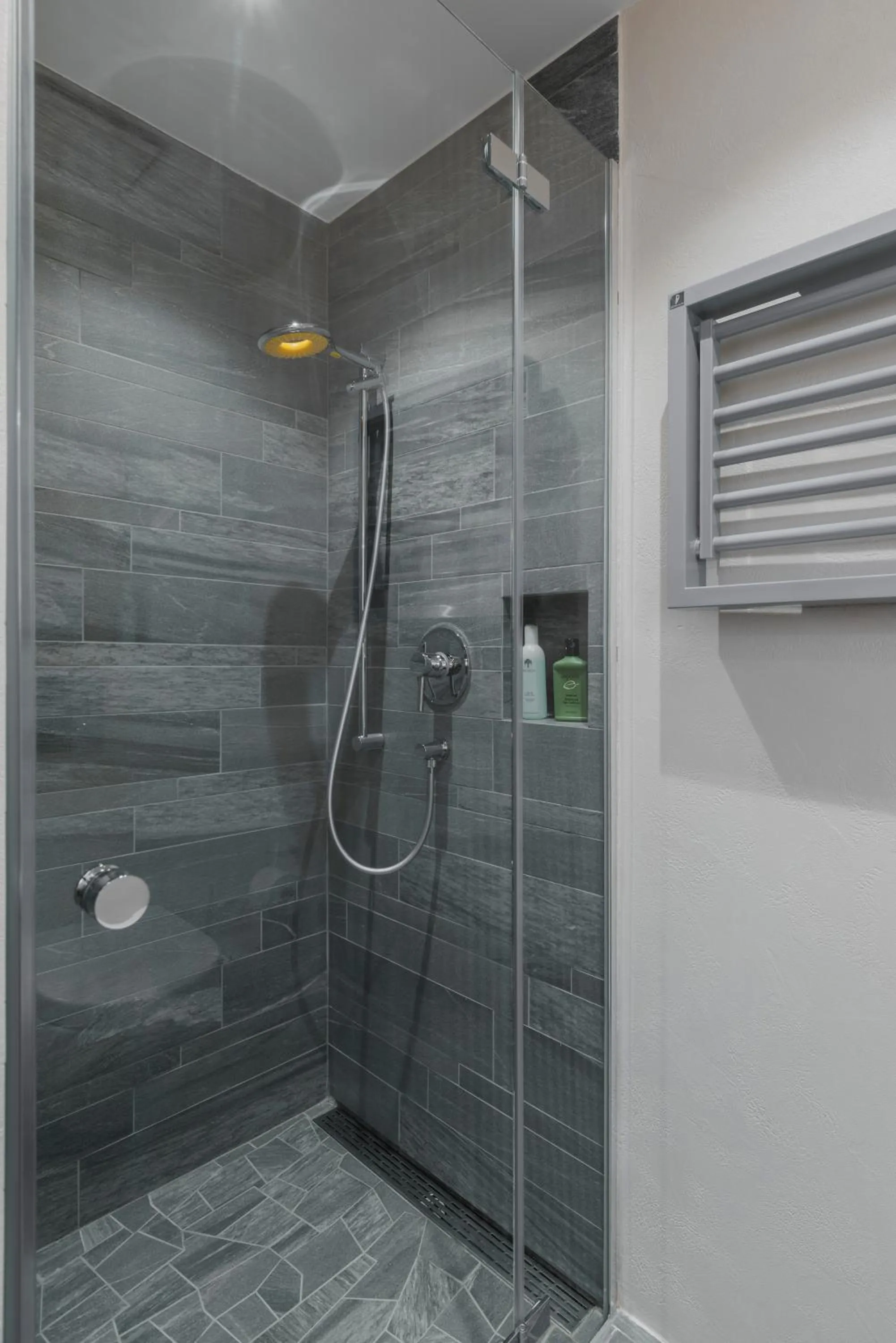 Shower in Caschu Alp Boutique Design Hotel Stoos - adults only