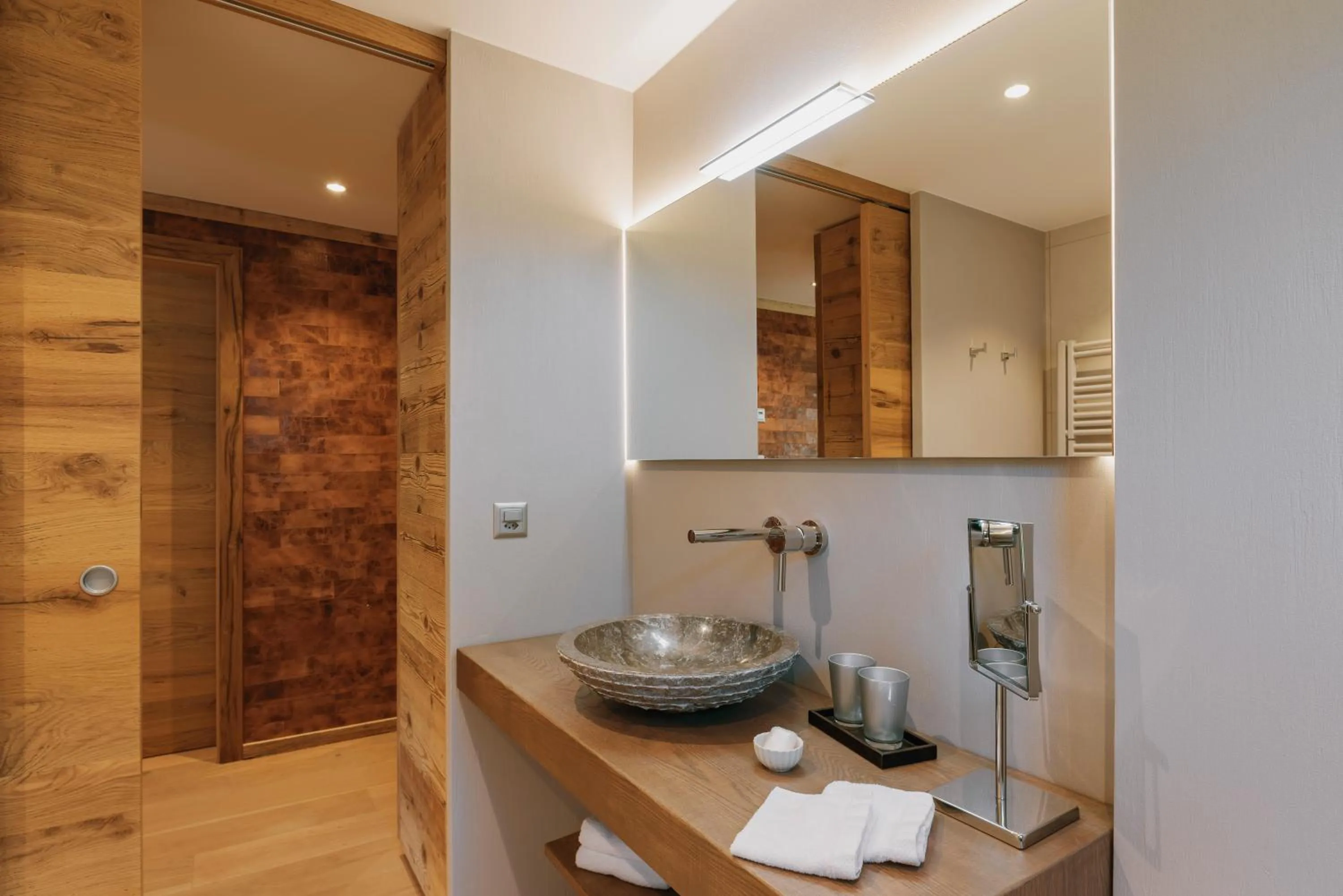 Bathroom in Caschu Alp Boutique Design Hotel Stoos - adults only