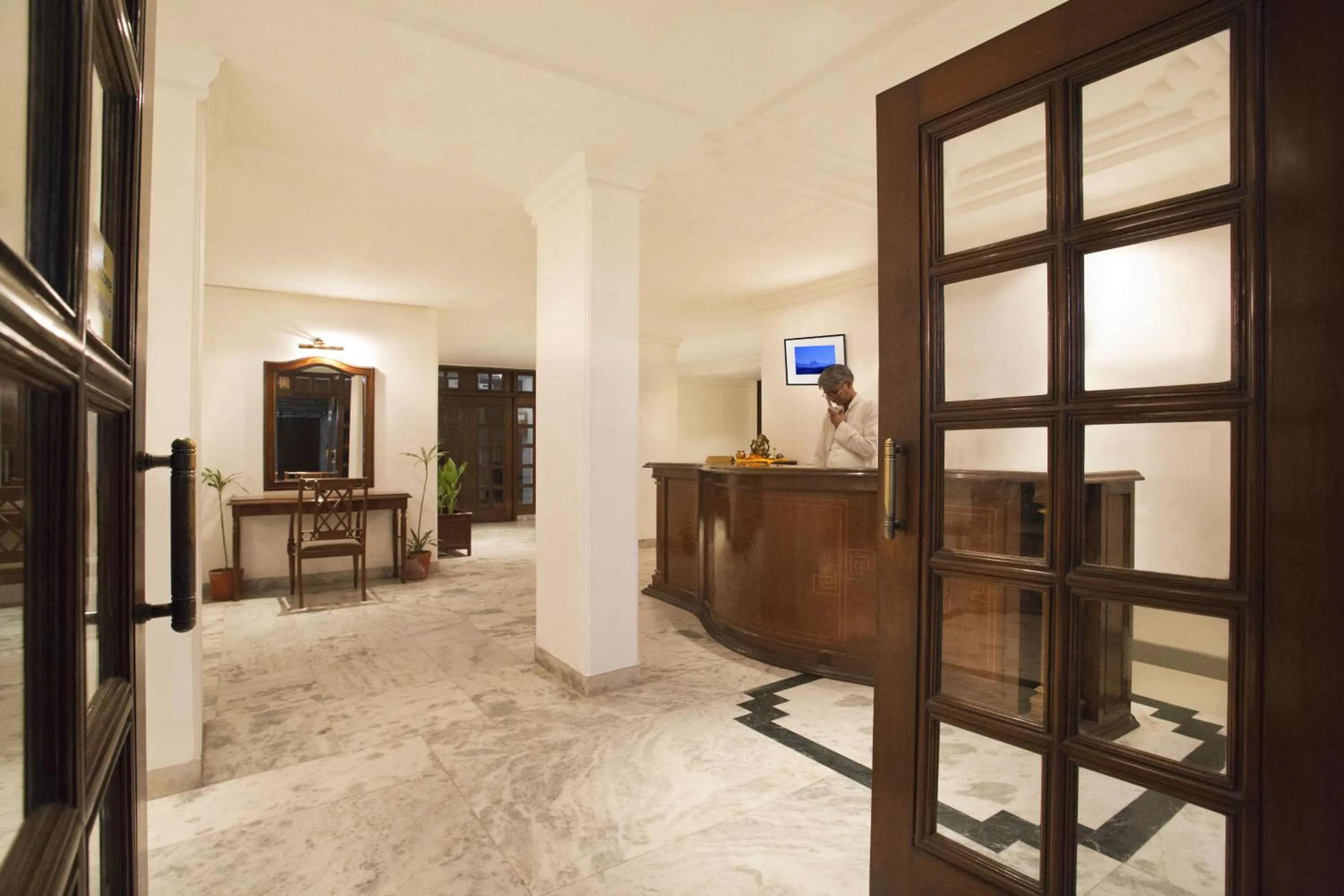 Lobby or reception in Hotel Alpana