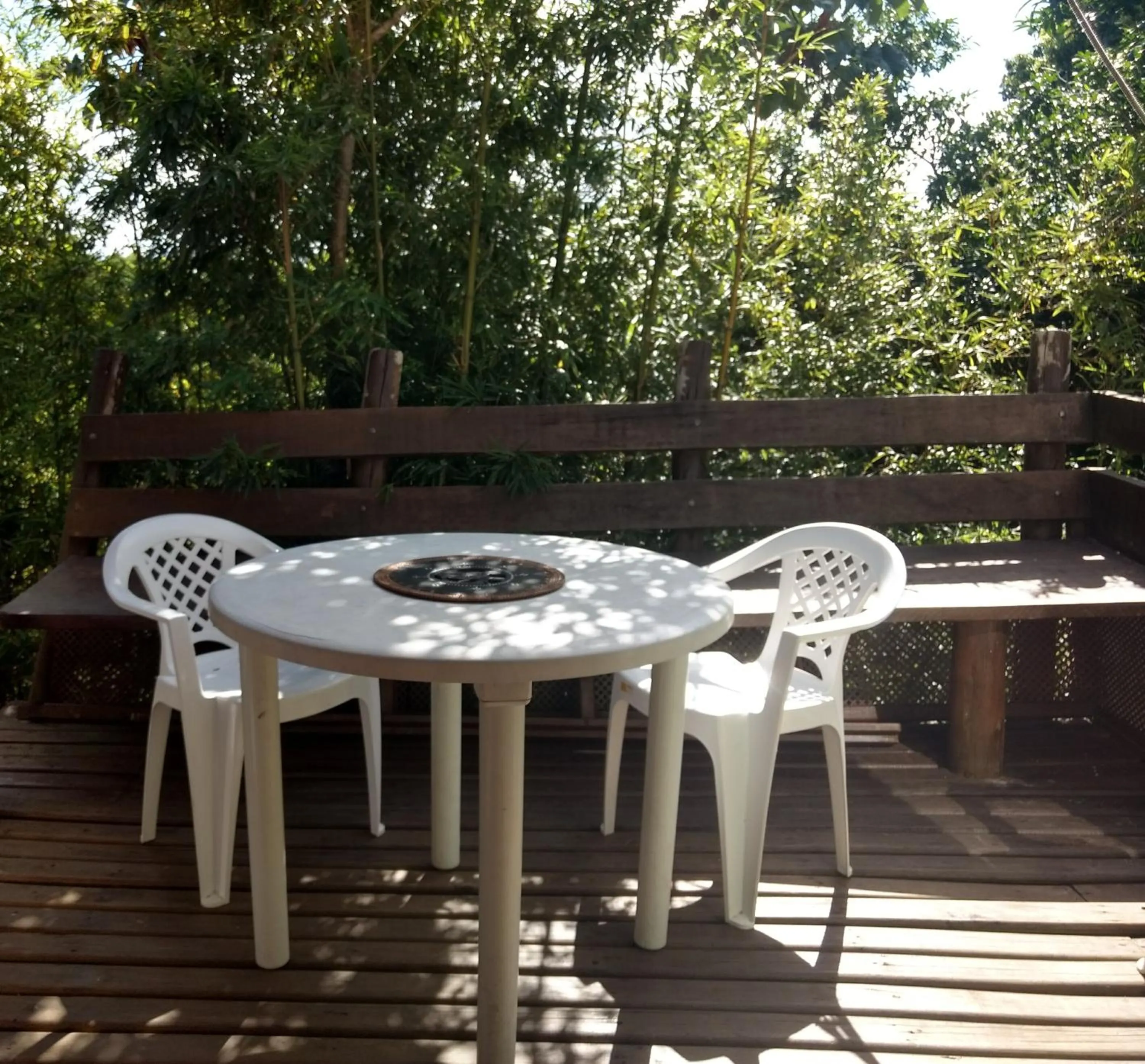 Balcony/Terrace in Chalé do Tibet Vale da Utopia Praia de Cima